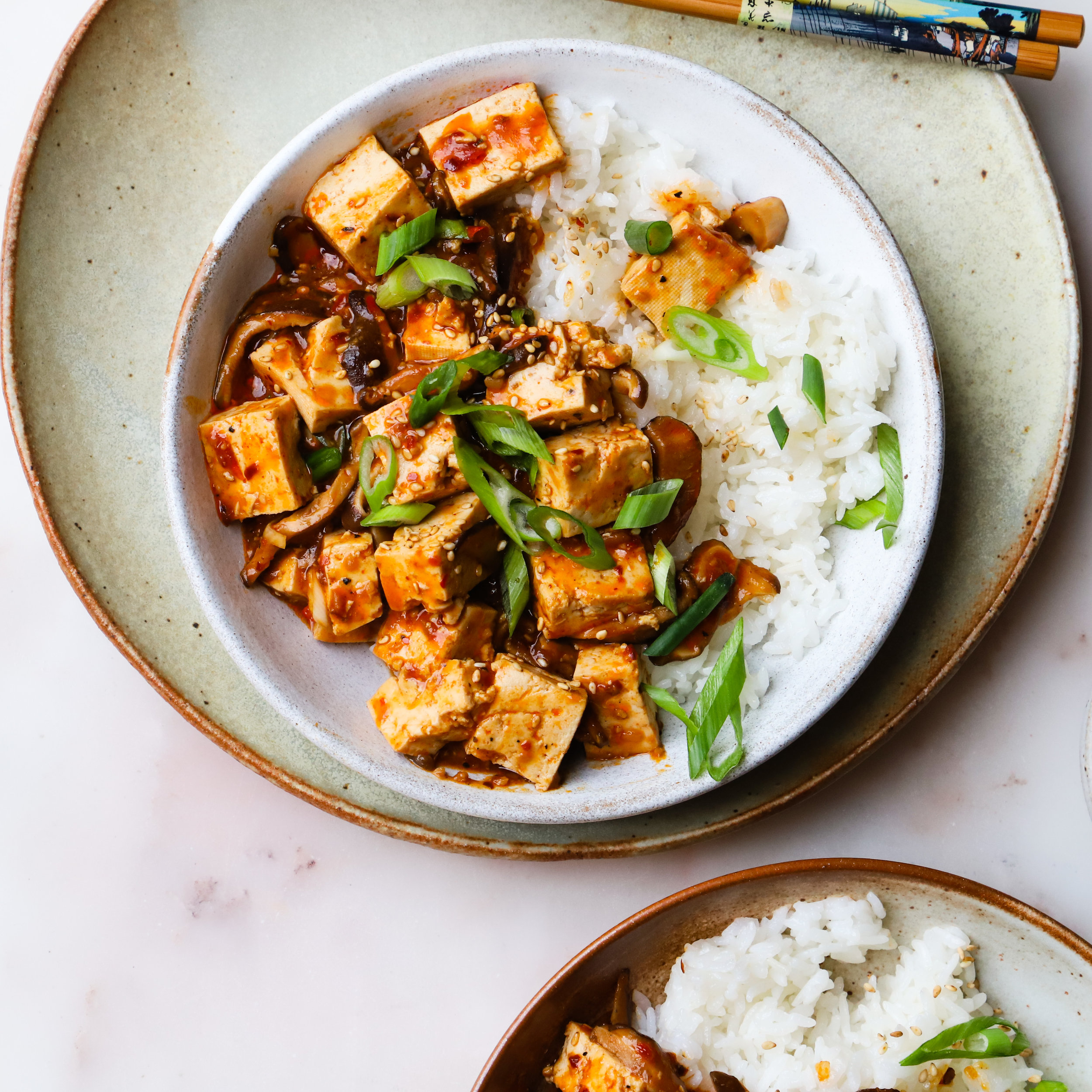 Vegetarian Shiitake Mapo Tofu | Lindsey Eats