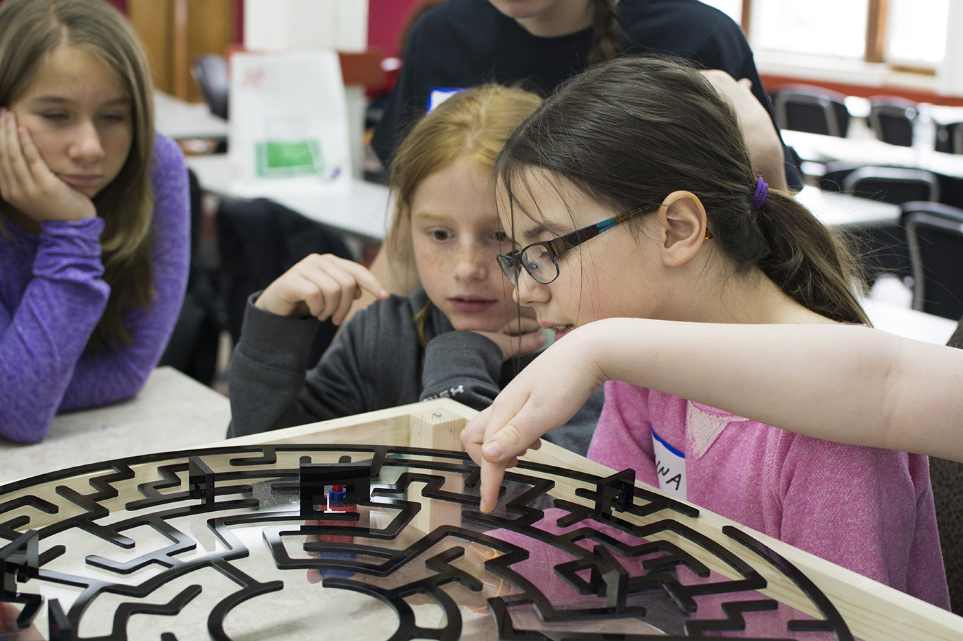 Despite being a two player game, the kids were very collaborative and liked to help each other figure out the right path to beat the other side