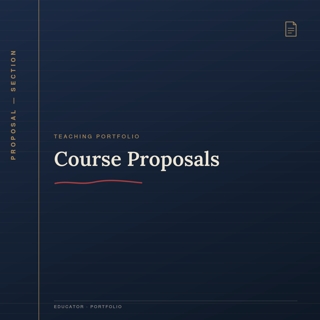 Course Proposals
