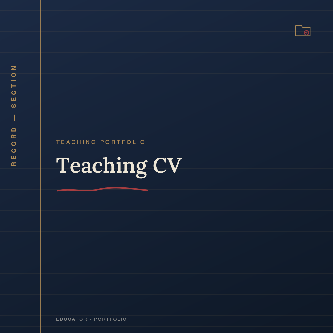 Teaching CV