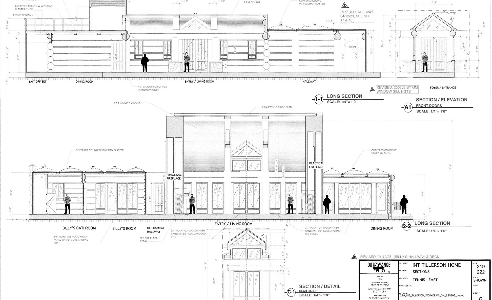 INT TILLERSON RANCH HOUSE - SET PLANS