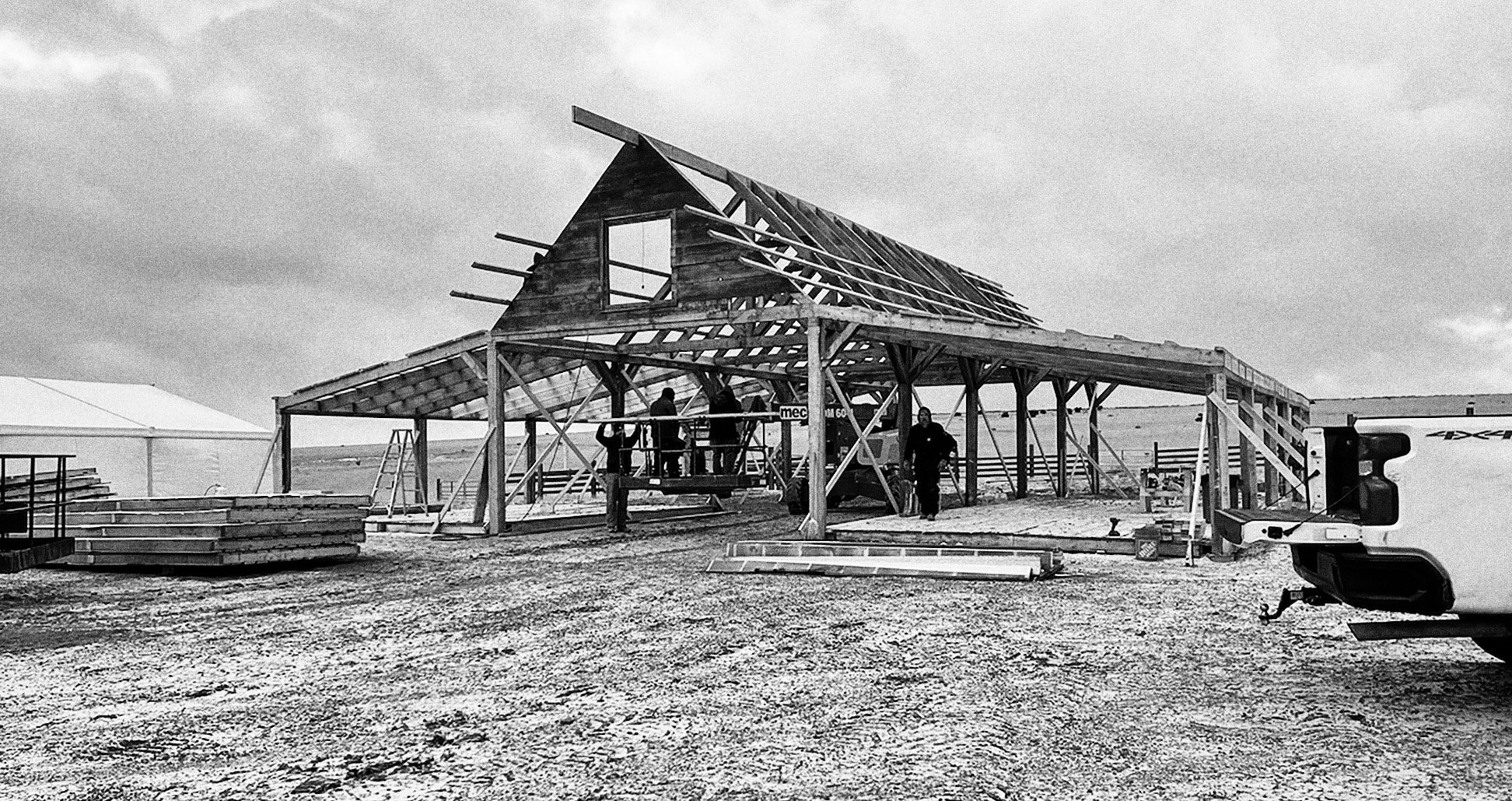 EXT ABBOTT RANCH - BARN, WORK IN PROGRESS