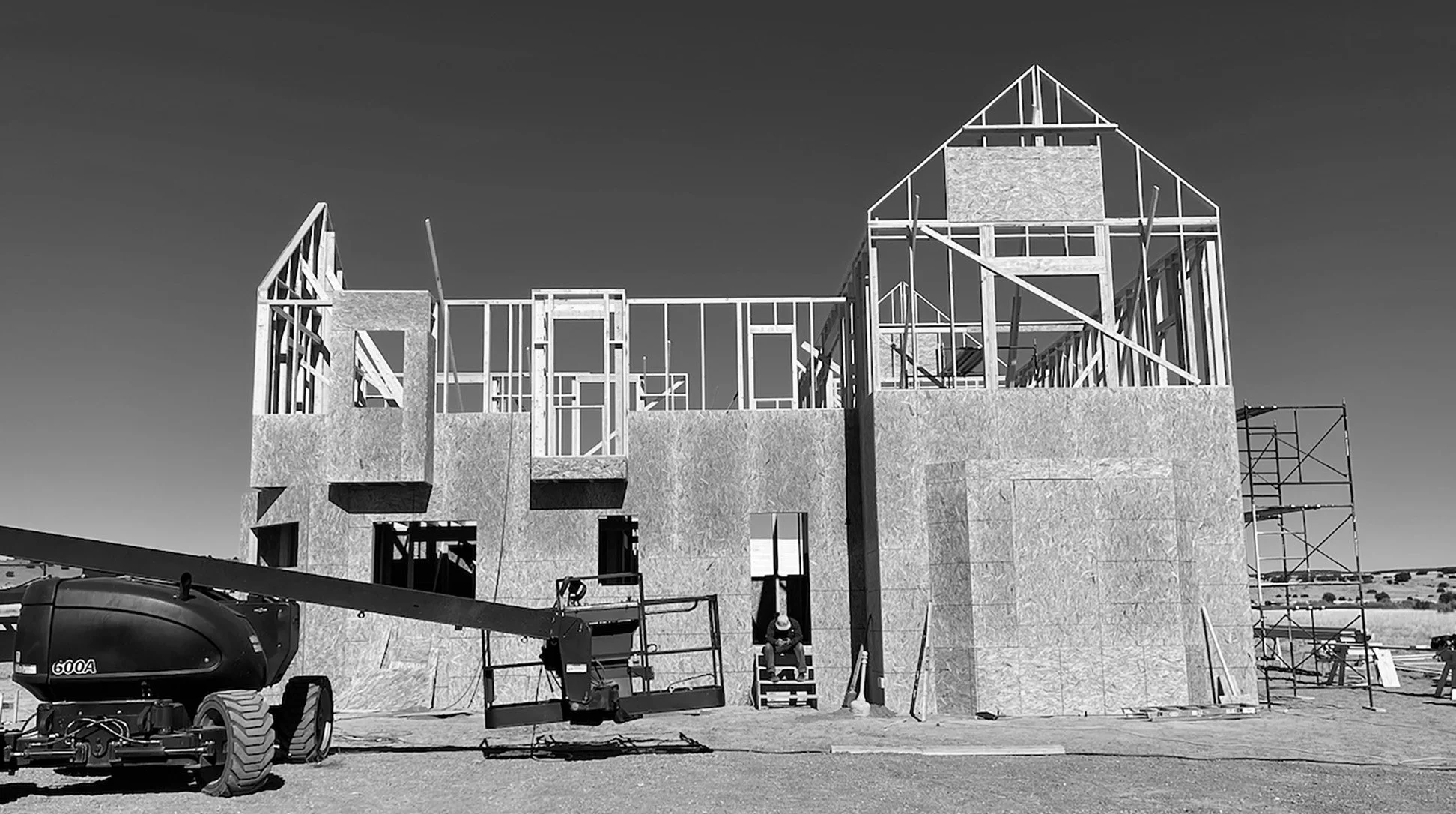 EXT ABBOTT RANCH HOUSE - WORK IN PROGRESS, LOCATION BUILD