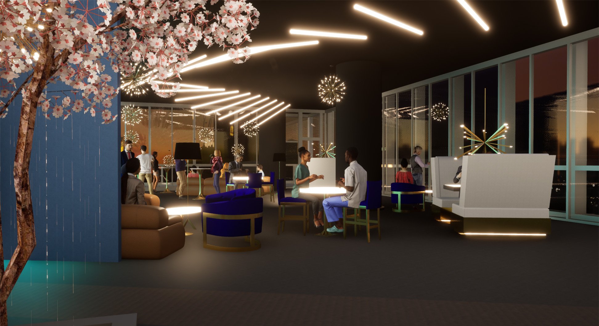 INT SKYBAR - CONCEPT ILLUSTRATION