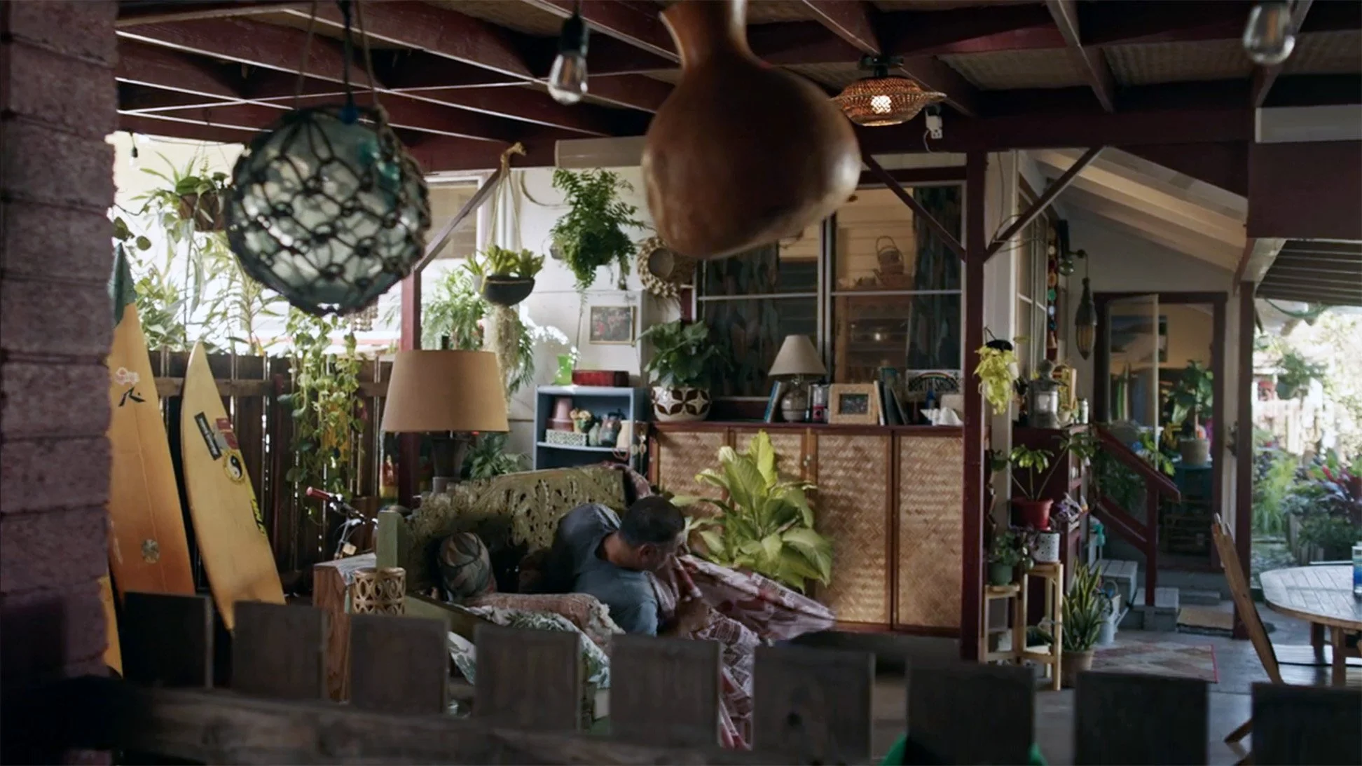 INT / EXT SONNY'S HOUSE - LOCATION DRESS