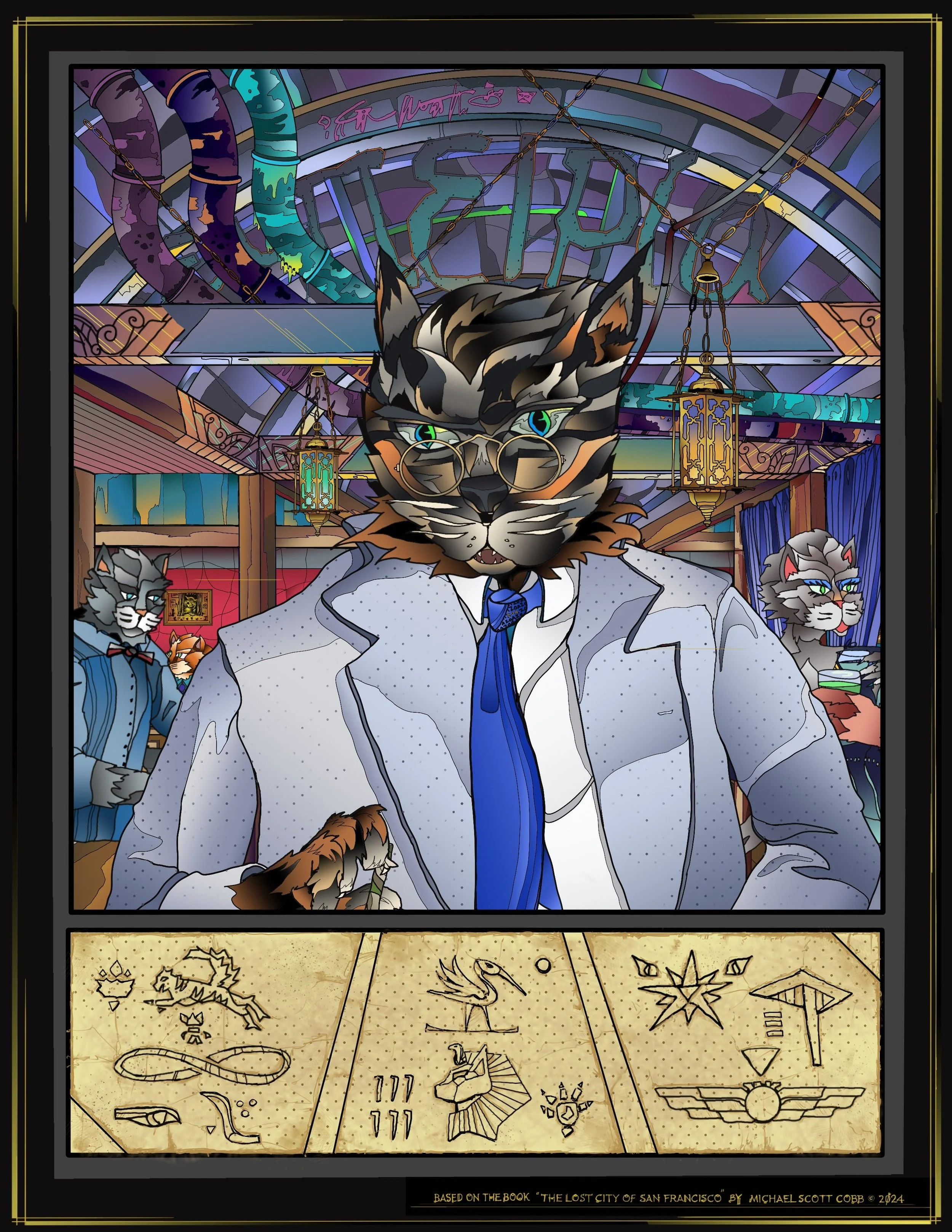 "Detective Chiko at Izzy Jones' Speakeasy"