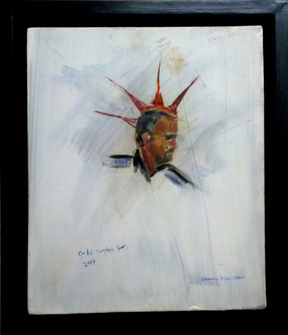  Carlos. Libertyhawk. (2). Oil on canvas  30 cm x 26 cm £450