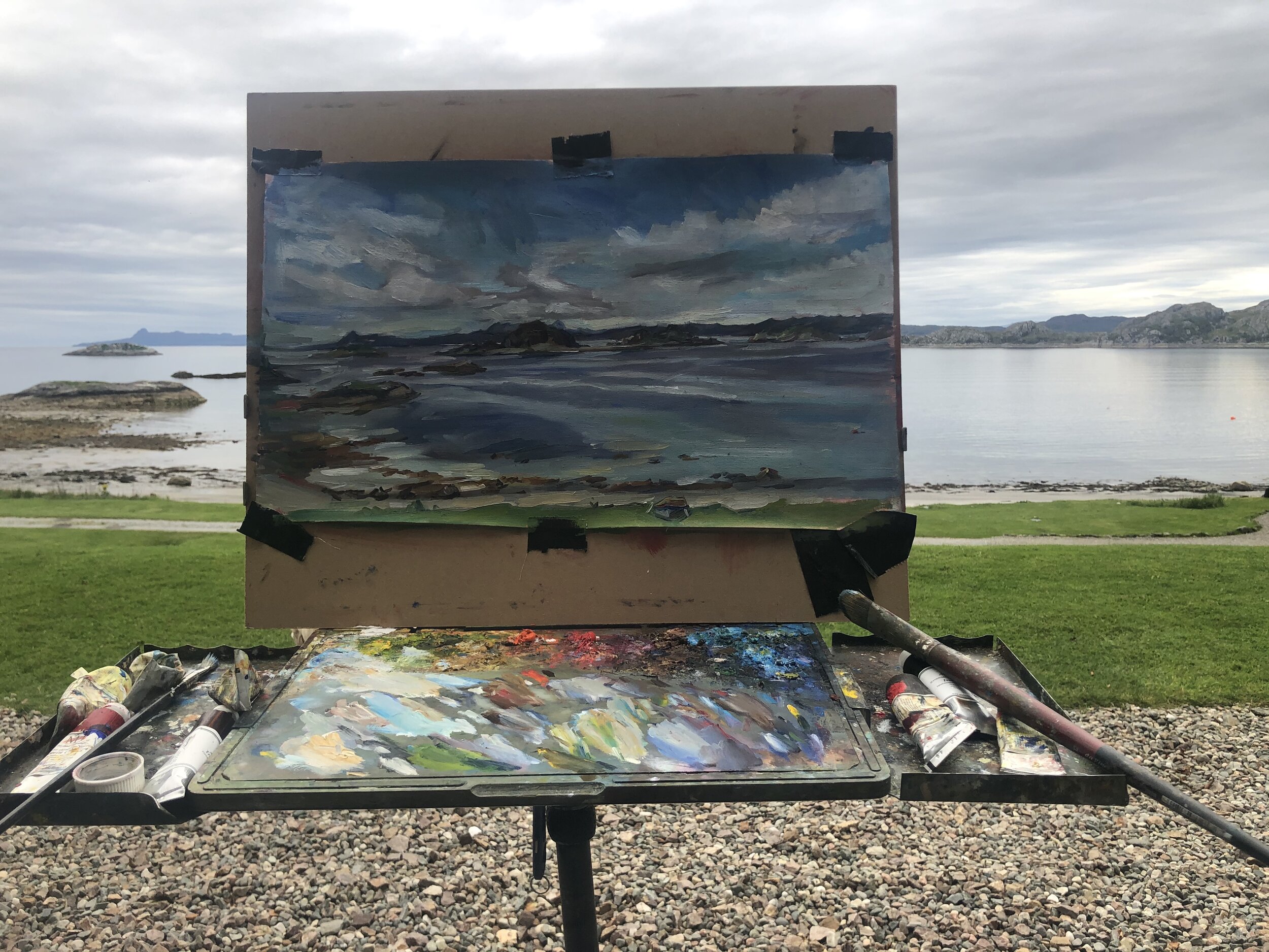 West coast of Scotland landscape painting 