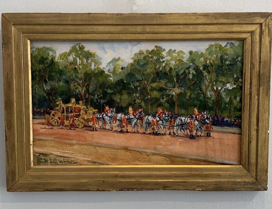 🔴 In Celebration of the Jubilee 25 x 51 cm oil on board