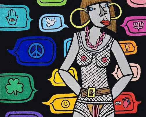   Untitled,  (2025) Acrylic on canvas, 8 × 10 in 