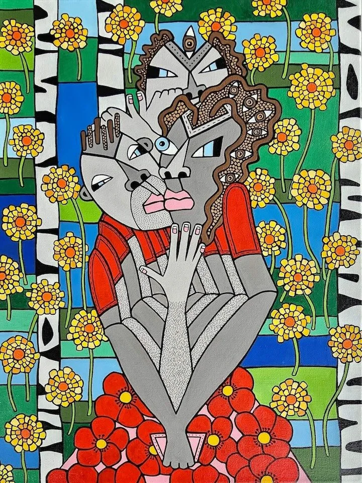   Becoming: The Whole Self,   (2026) Acrylic on canvas, 24 × 18 in 