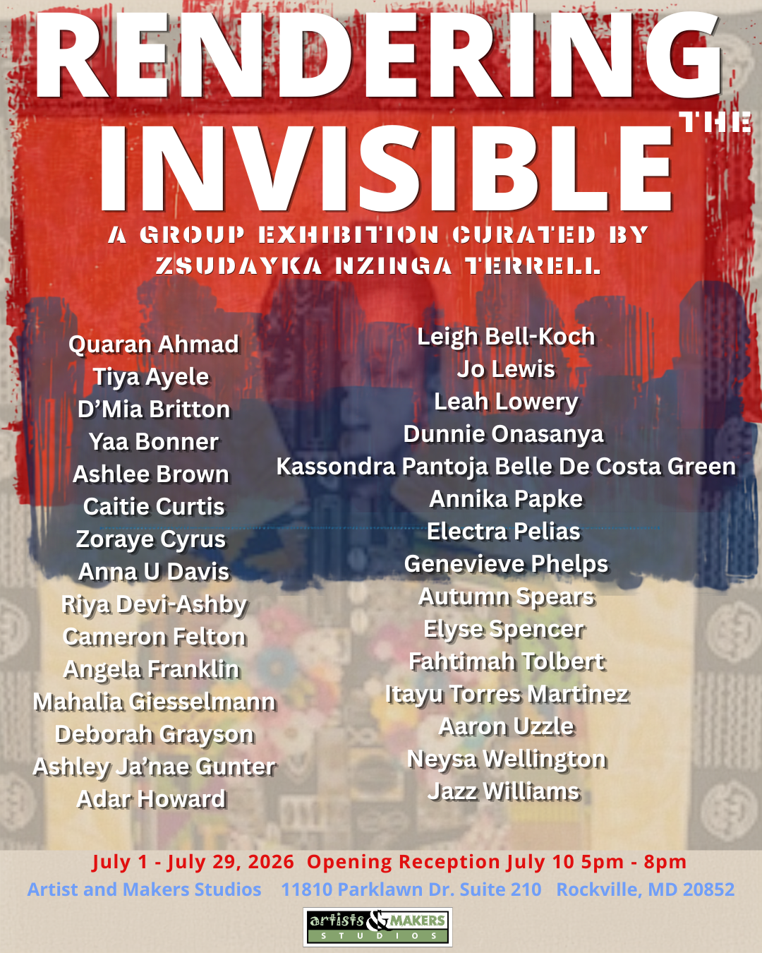 Rendering the Invisible - Curated by&nbsp;Zsudayka Nzinga
