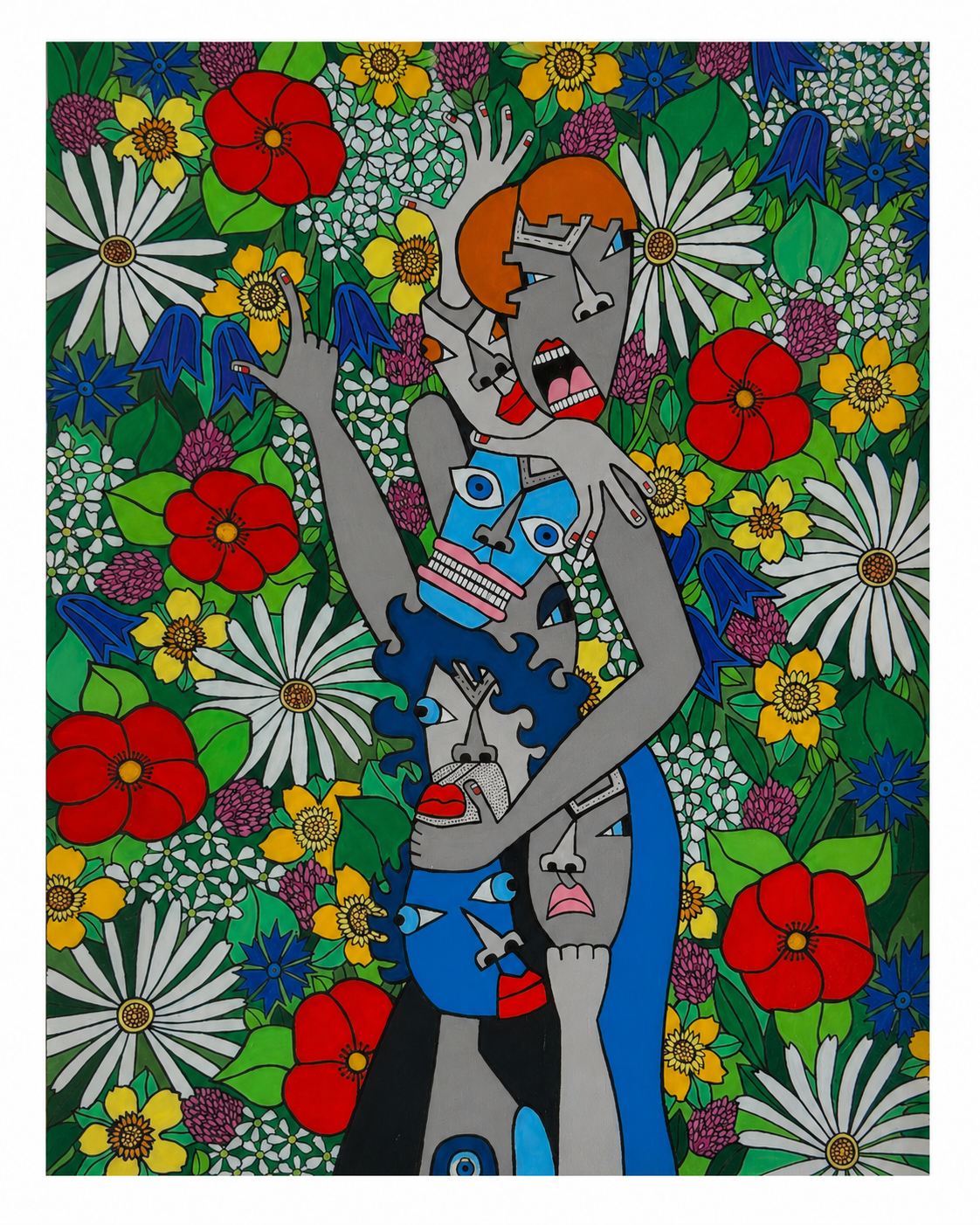   Becoming,   (2026) Acrylic on canvas, 24 × 18 in 
