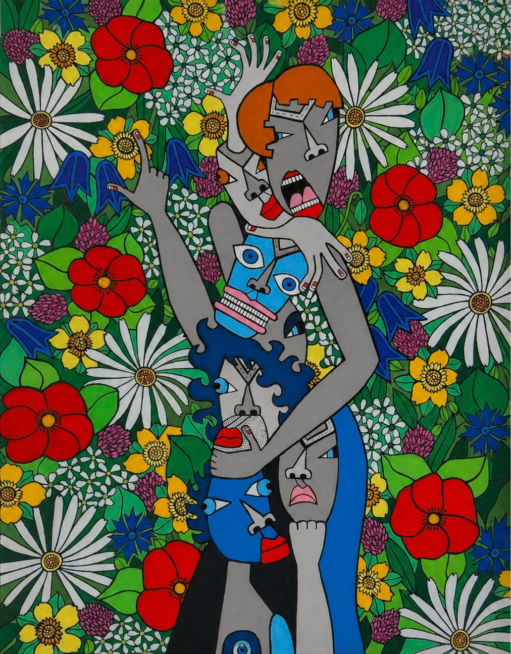  Becoming,  2026 Acrylic on canvas 20 × 16 in. 