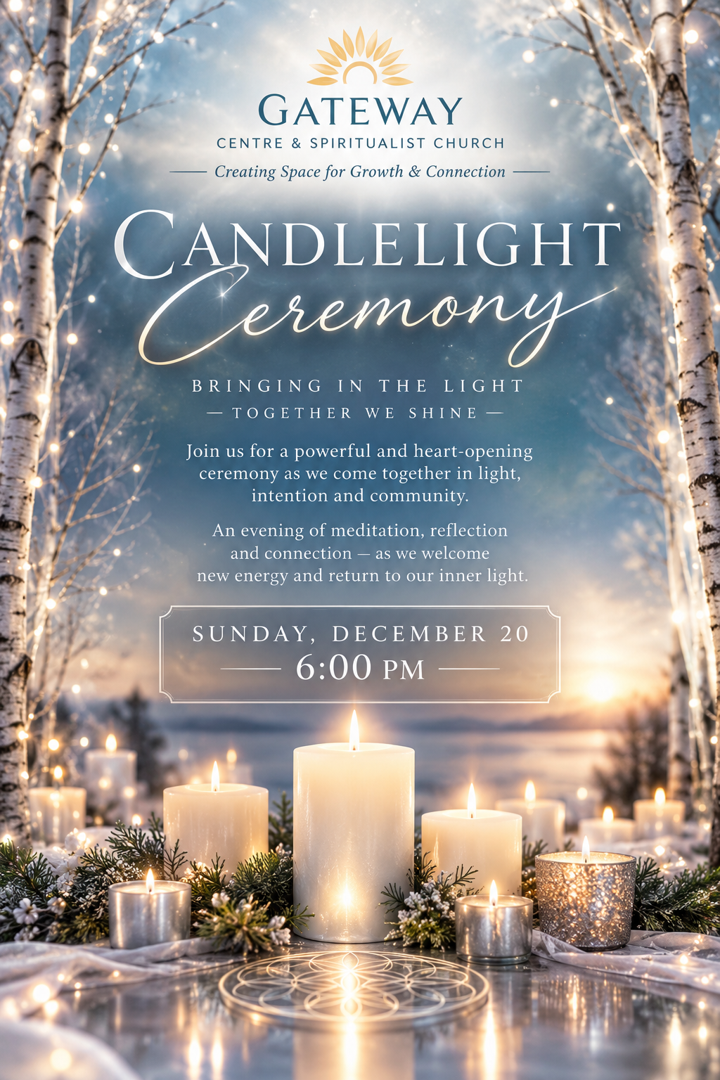 Candlelight Ceremony ~ Bringing in the Light