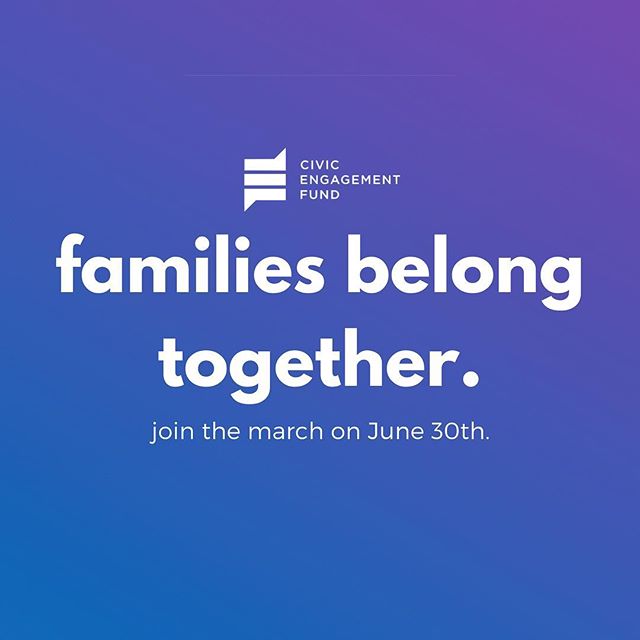Head to familiesbelongtogether.org &amp; find a rally in a city near you! 
#familiesbelongtogether #civicengagementfund