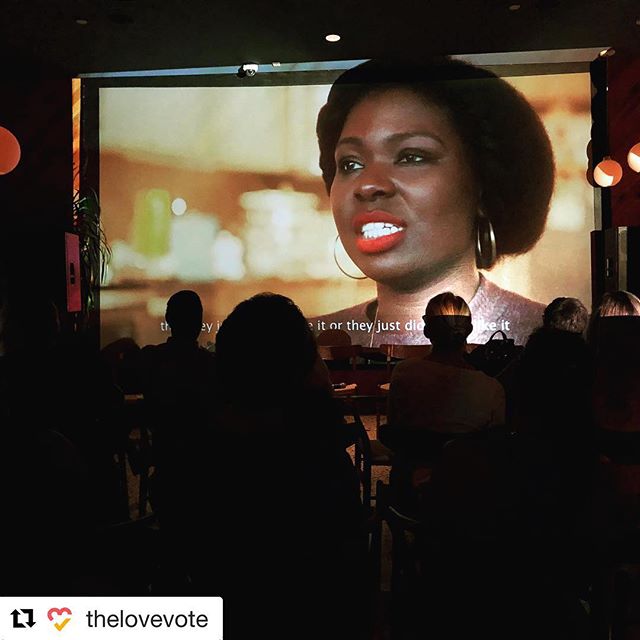Take a look at this awesome pic from CEF initiative @thelovevote&rsquo;s screening &amp; discussion last night! We make change happen through LOVE. 🧡💛 ・・・
We&rsquo;re very grateful to The Standard, the New Florida Majority, Florida Immigrant Coalit