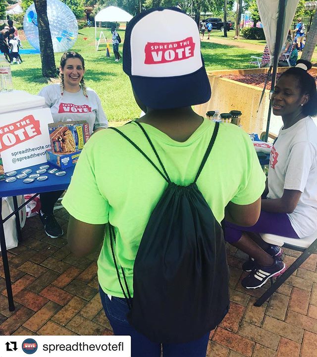 Awesome pic &amp; important reminder from CEF-sponsored org @spreadthevotefl&mdash; check it out! ⬇️
・・・
‪This is 9-year old Kayla and she can&rsquo;t wait to pre-register to vote! Remember you can pre-register to vote in #Florida at 16-years old! #v