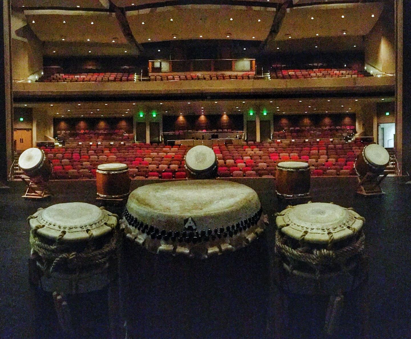@nendaiko #taikolove Challenge Day 1: Anticipation. There&rsquo;s nothing like the anticipation of the first notes of a concert program. Drums set on stage, waiting for the audience to take their seats and enjoy the show.