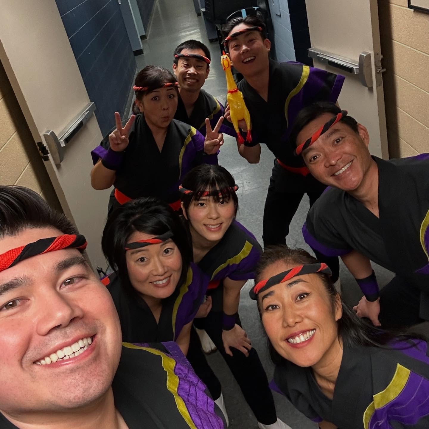 Showtime at @shenandoahconservatory for our last full concert of this tour! Looking forward to bringing all our ki (energy) to the awesome folks here in Winchester, VA! (featuring Kazu&rsquo;s chicken 🐥)