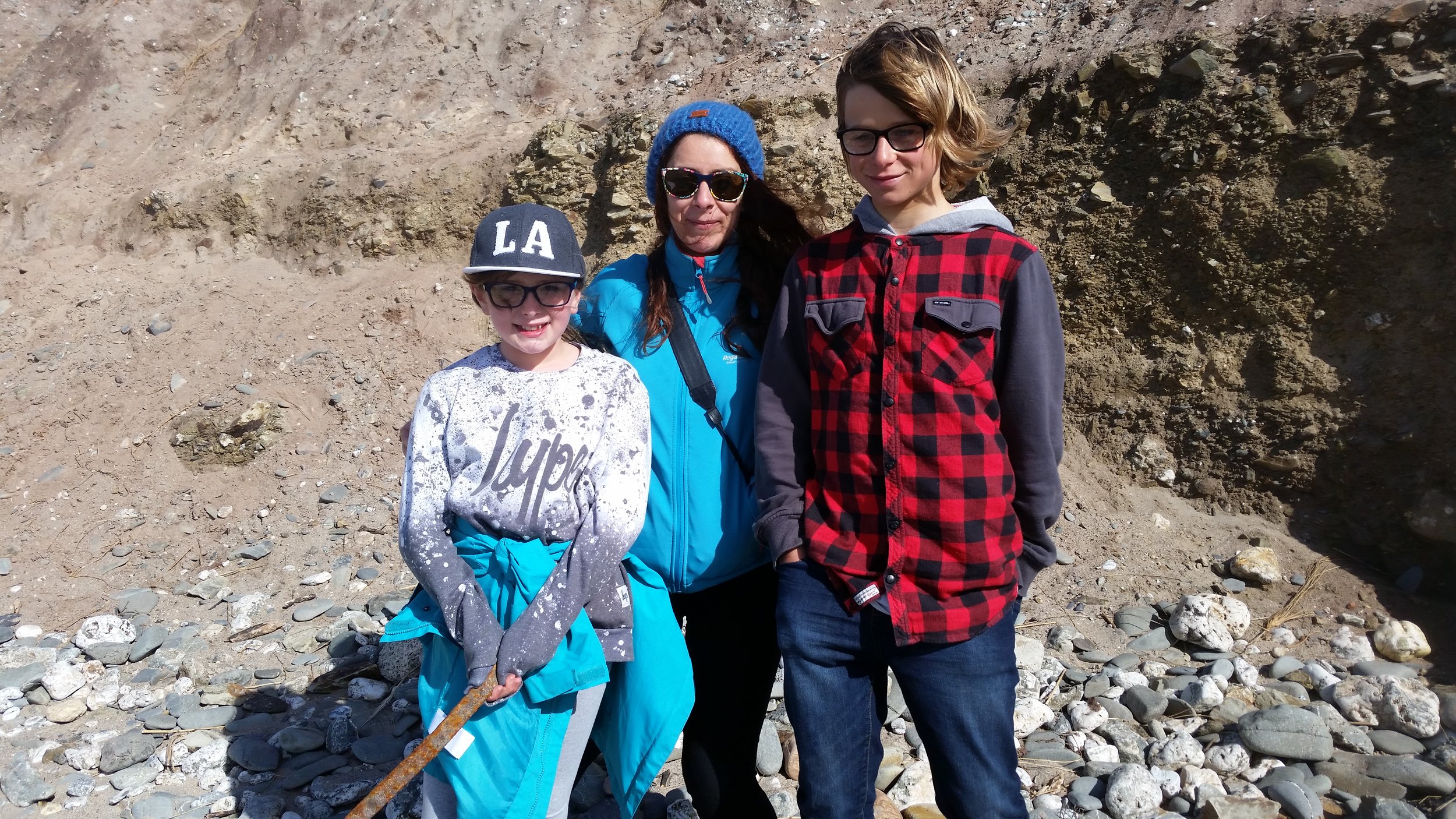 Bonnie our Ocean Guardian, Tamsin (mum) and 'Dog' - thanks guys!