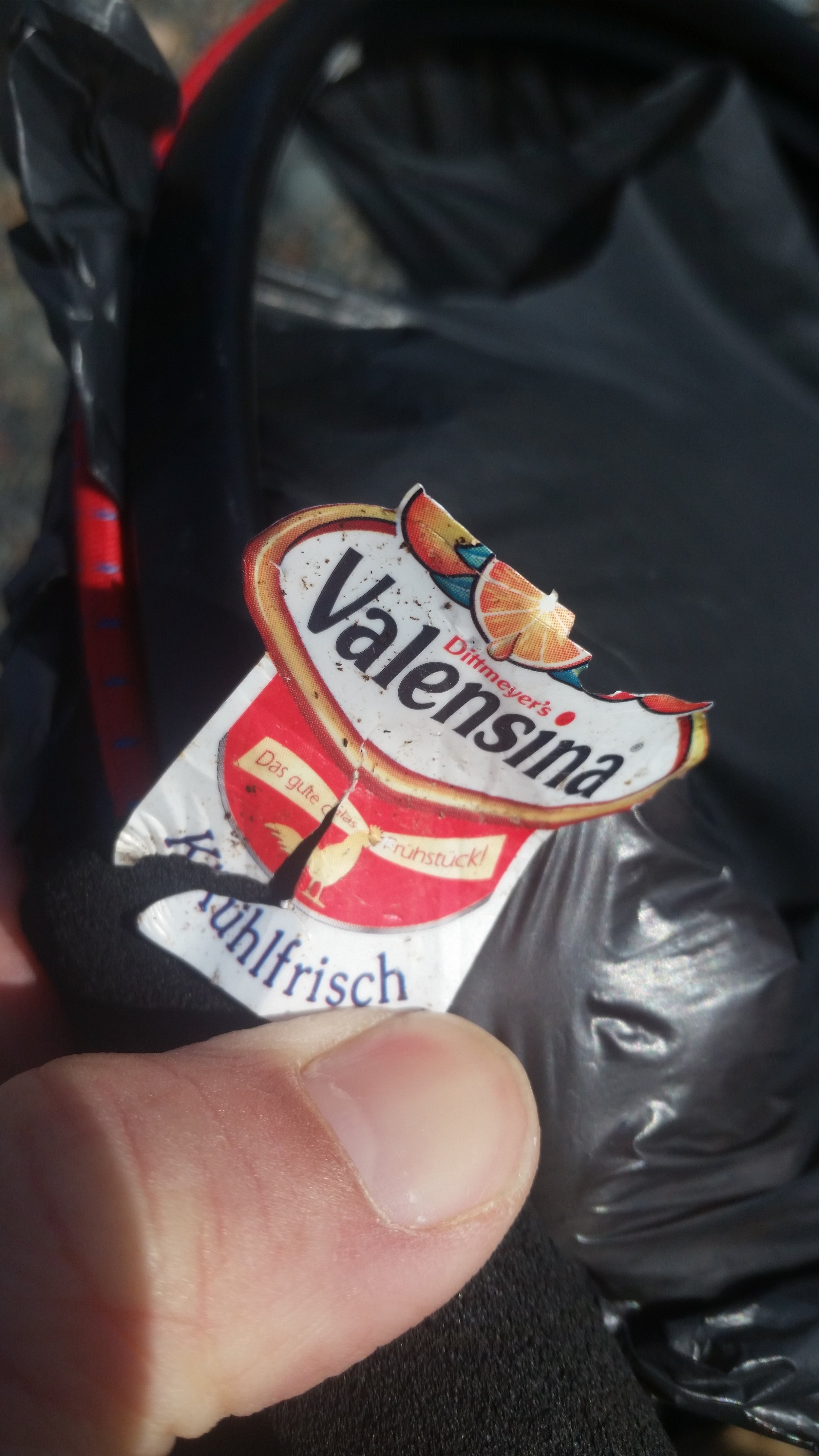 Continental sweets on a Lake District beach, likley from beach goers.