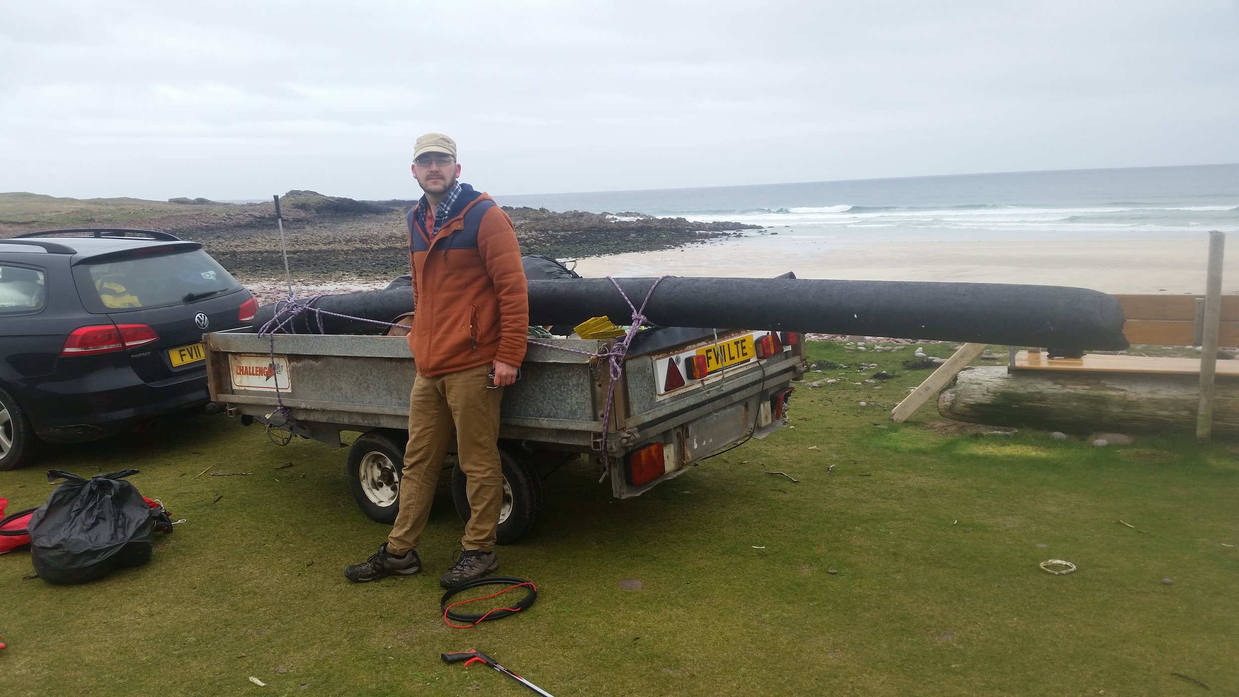 Pete posing infront of the days haul.