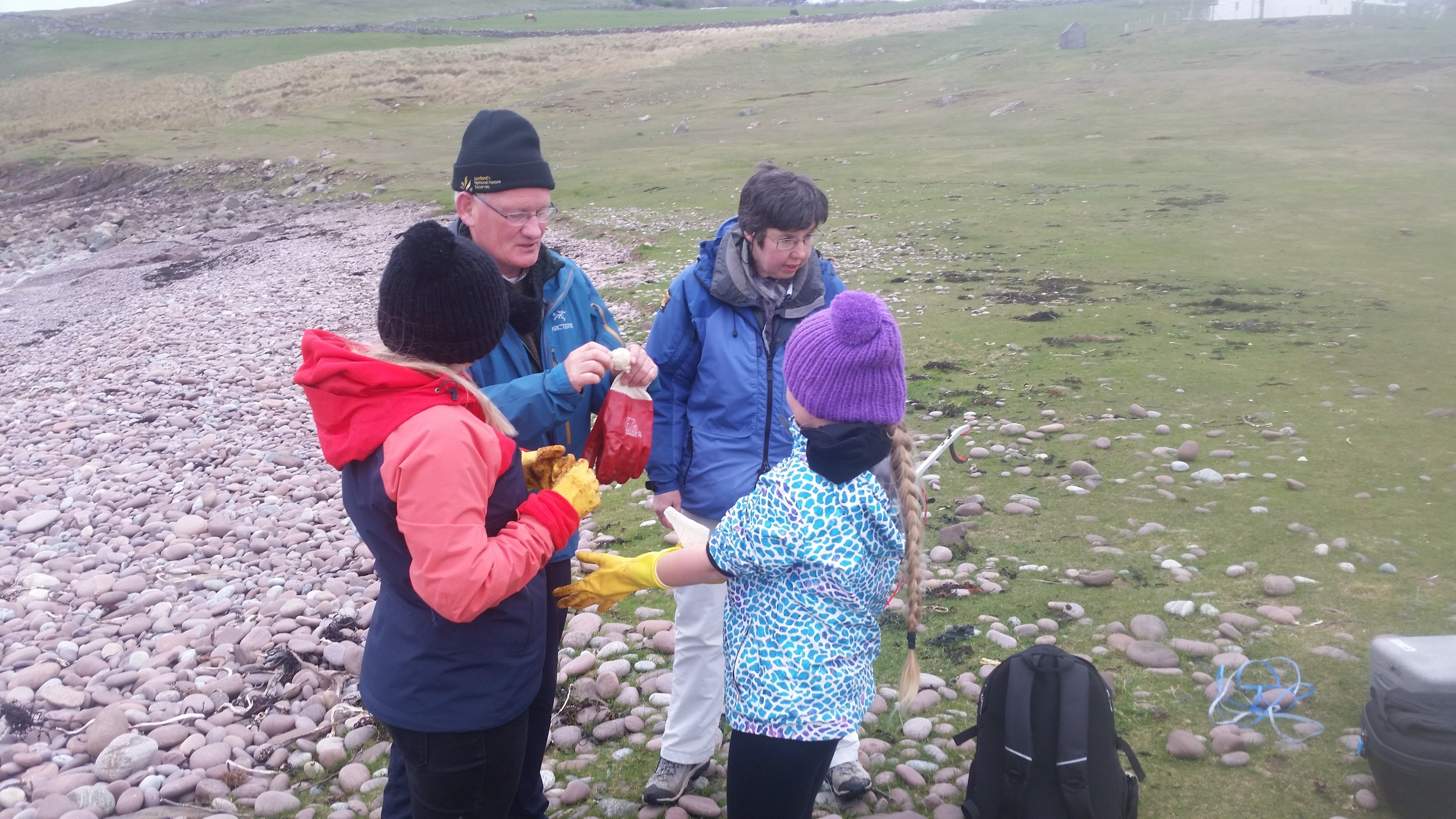 Louise on far left and daughter Lacey far right with David and wife Avril centre