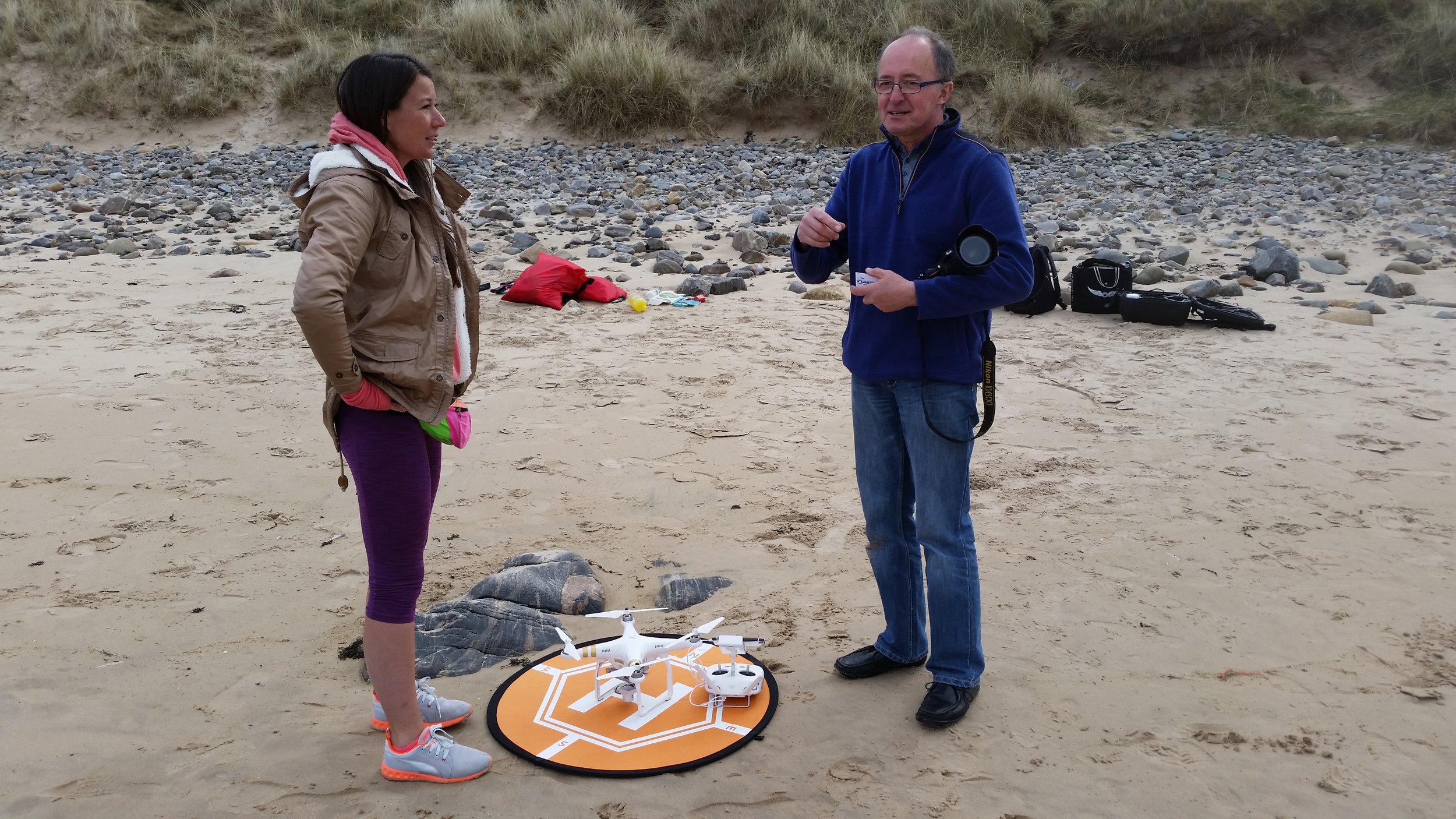 Jim recounting local legends to Ellie.