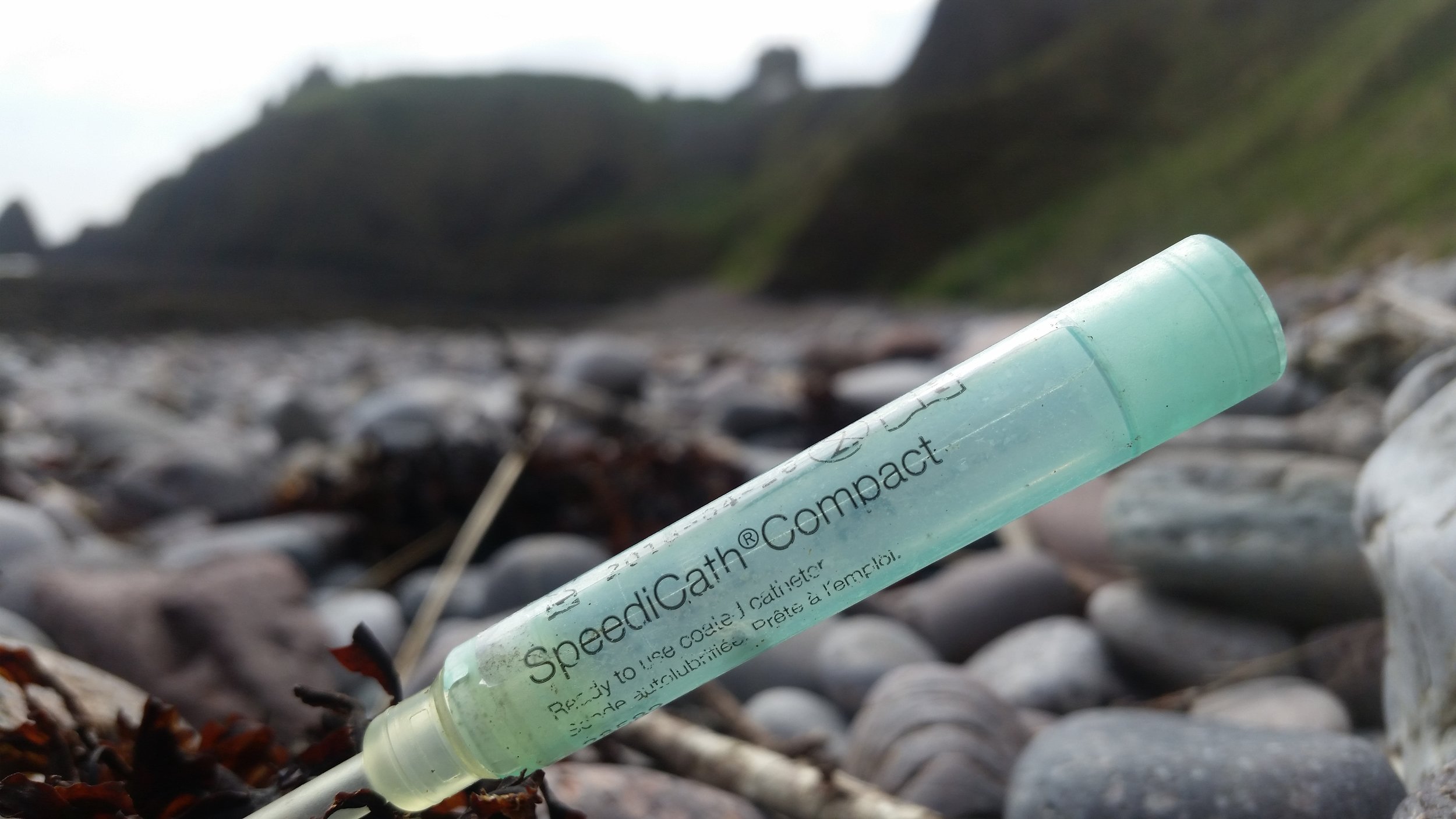 Horrific find - a medical catheter.
