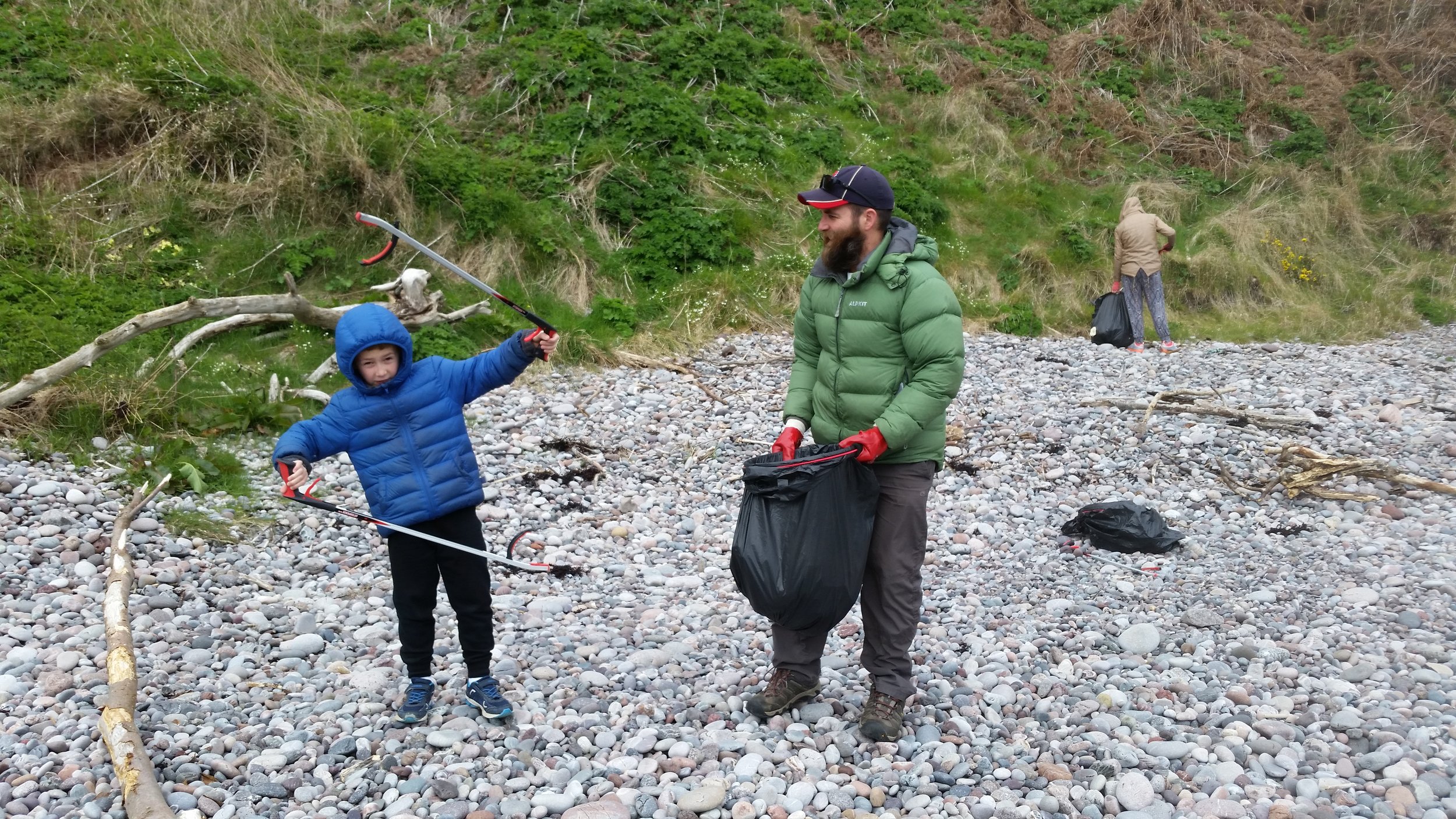 Daniel, the beach cleaning Ninja