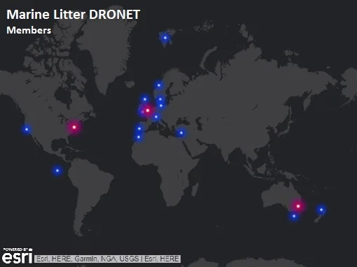 Map of members as of April 2018