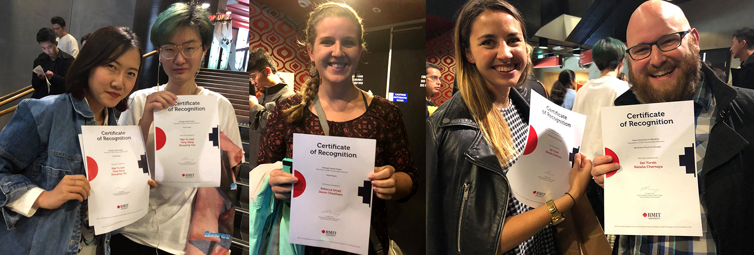 CONGRATS TO OUR COURSE AWARD WINNERS - Semester 2 2018