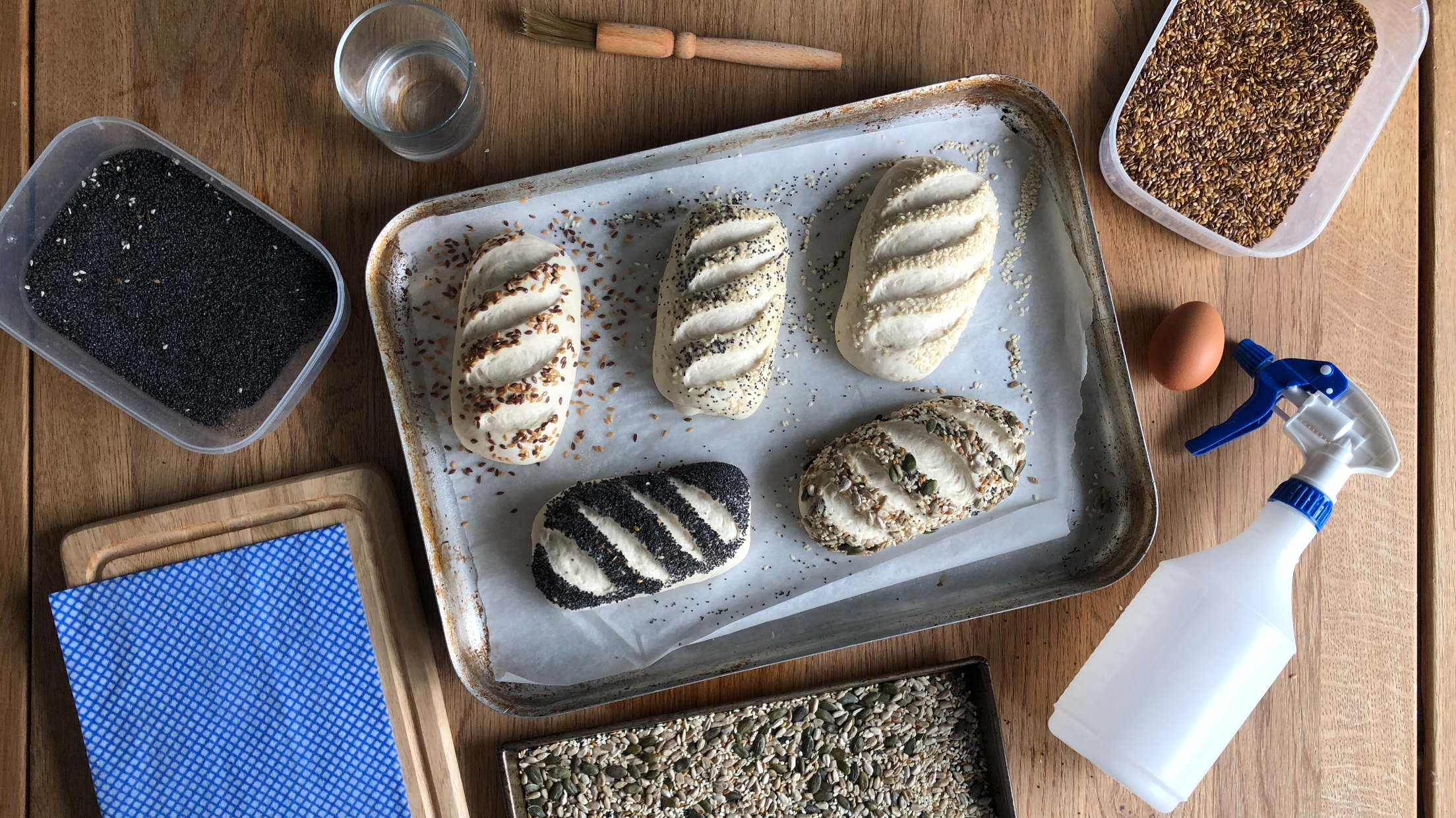 Bread Tip 123 - FIVE Ways to Stick SEEDS to you Bread Dough so they Don't Fall Off