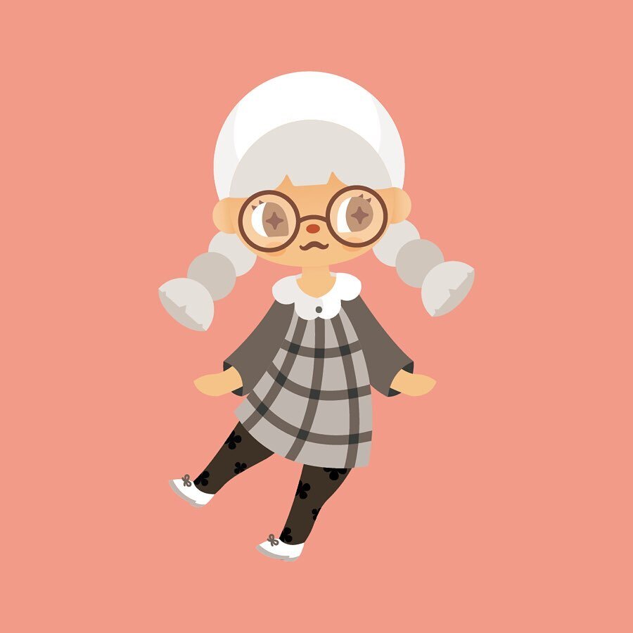 my character in #newhorizons ☀️🏝
&mdash;
most of my free time is spent terraforming my island now (i just want waterfalls everywhere) and talking to muffy 12x / day !! i miss my friends, but there&rsquo;s a lot of comfort in playing animal crossing 