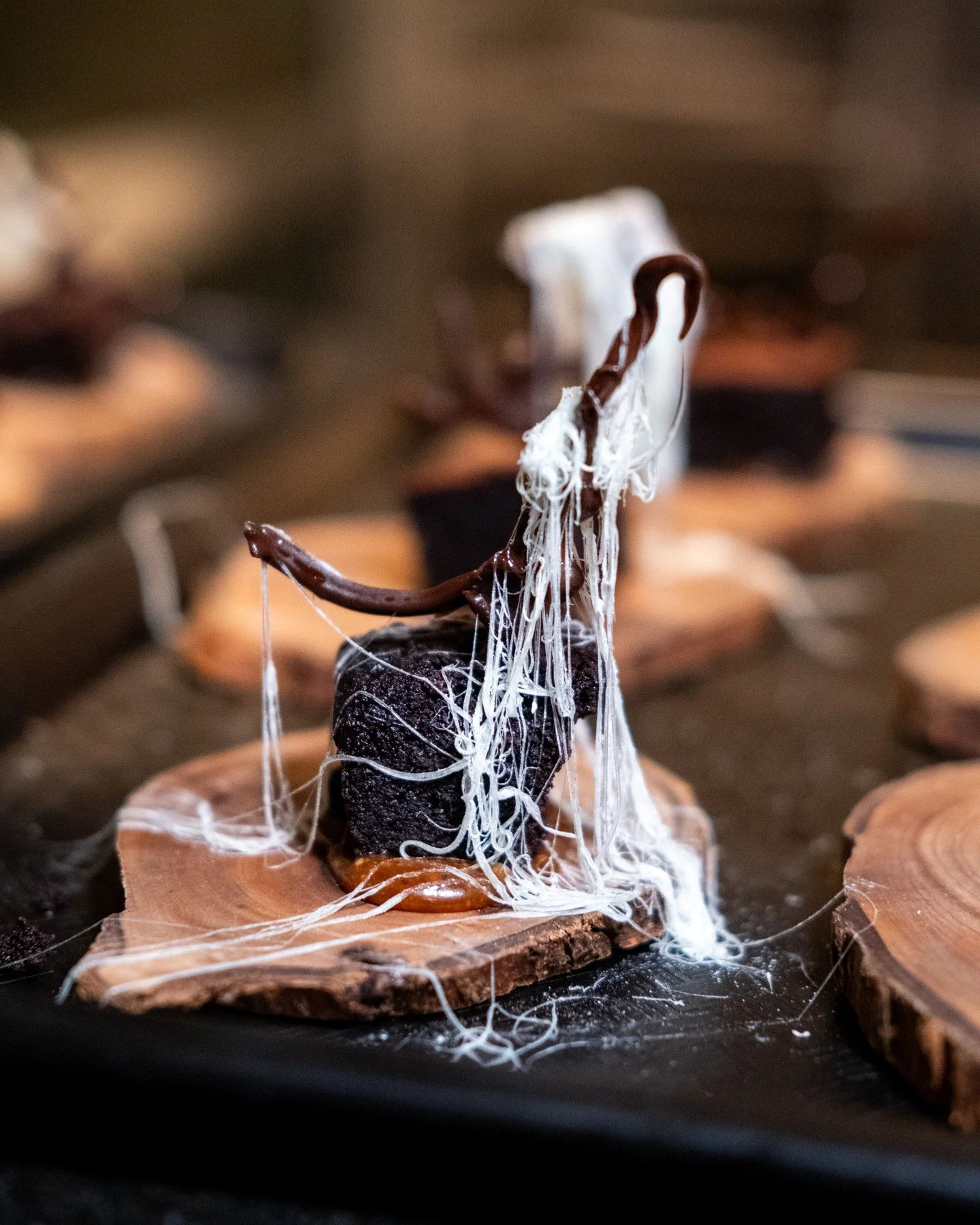 Dessert includes a tour of your very own fairy palace and includes a selection of treats to discover, including this Dragon's Beard Brownie with edible "moss" that is quite a delight. An appropriate (almost) end to your Feast of Moss Woods.