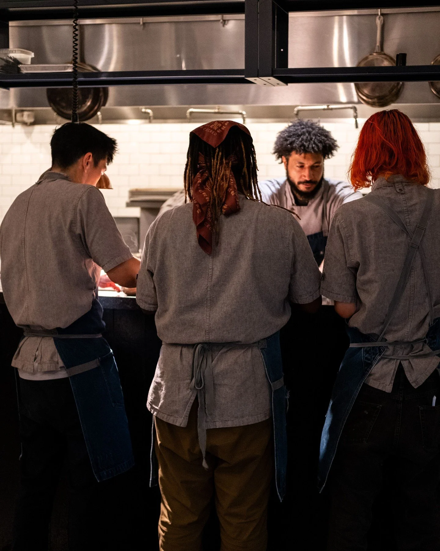 It takes a village. Lucky for us, ours is pretty great.	

#merchantroots #feastofmosswoods #kitchenteam #restaurantlife #service