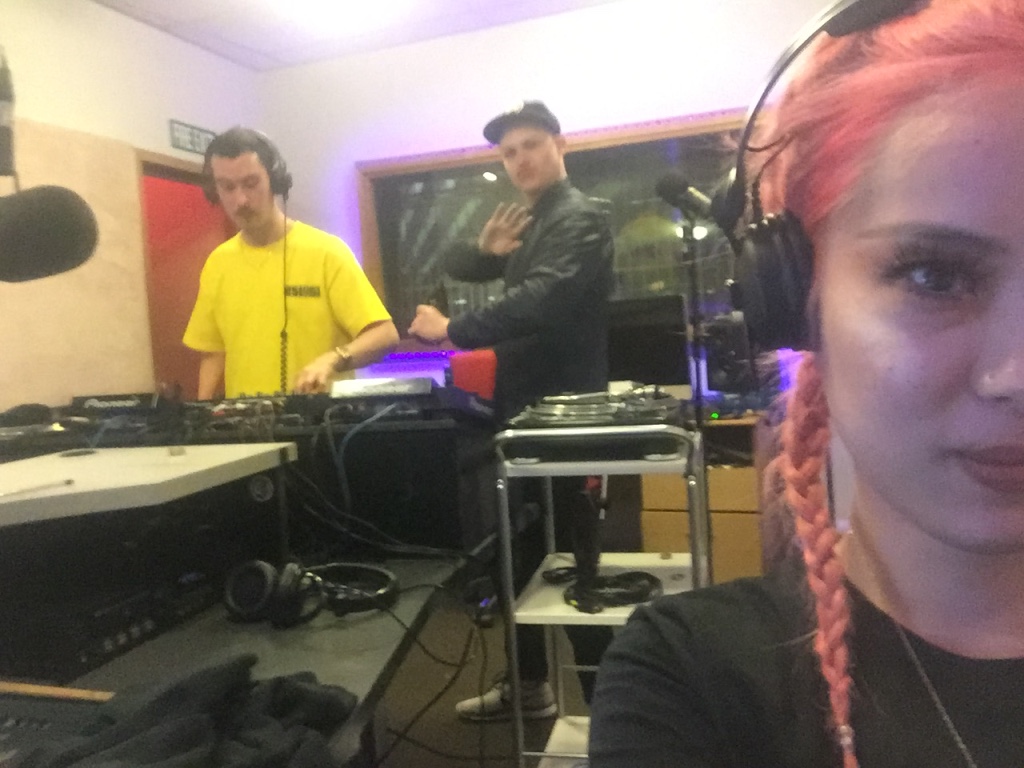August 2016 - This is the Swiss Dank boys, Sean and Mace , and myself recording our first demo for a potential radio show. We ended up recording two demos because I am a mad perfectionist lol. 