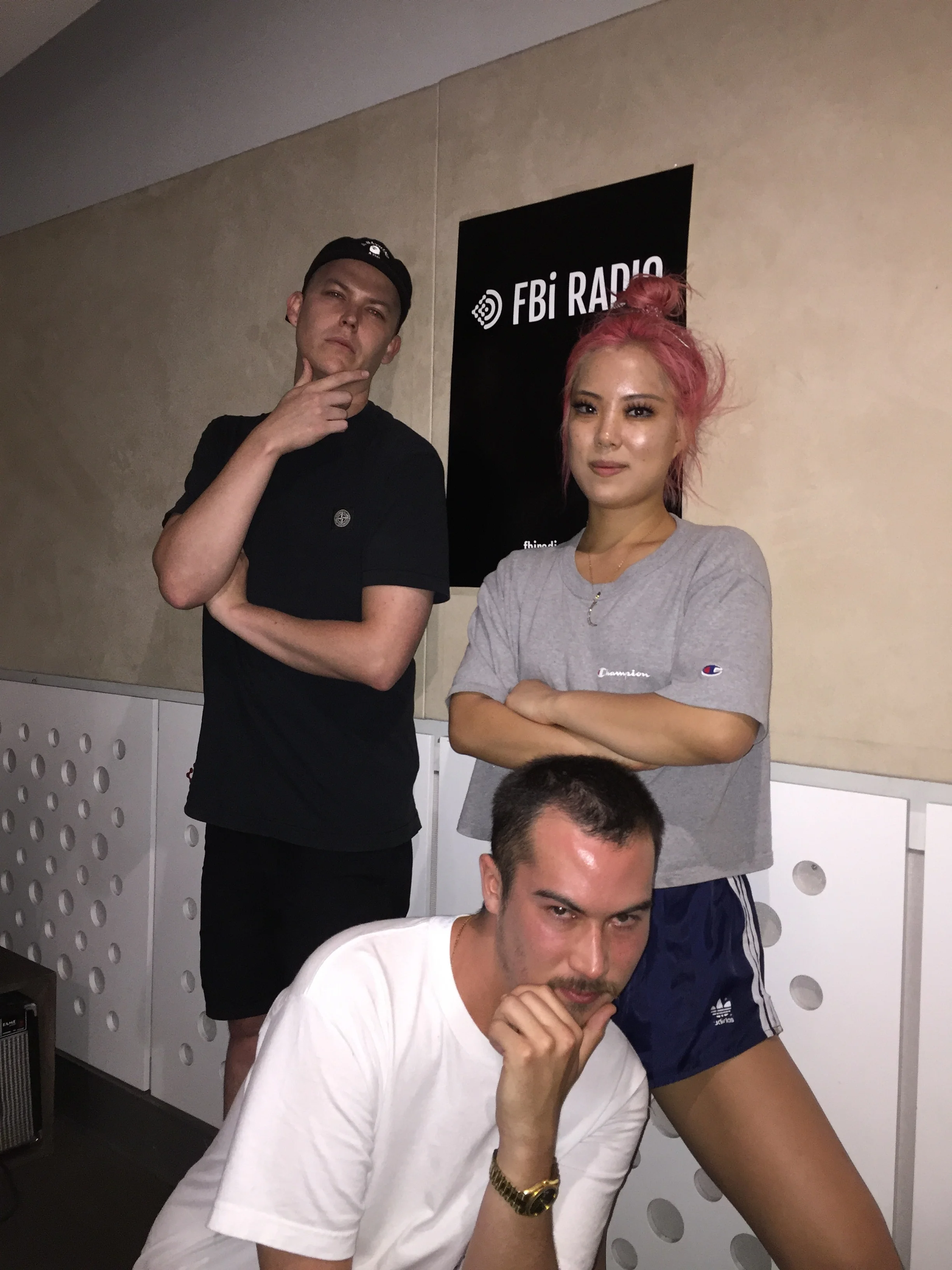 December 2016 - Officially our first ever show as " Midnight with Swiss Dank " on FBi Radio 💕 Having a radio show has been a dream of mine, and to do it with two of my m8s is unreal. 
