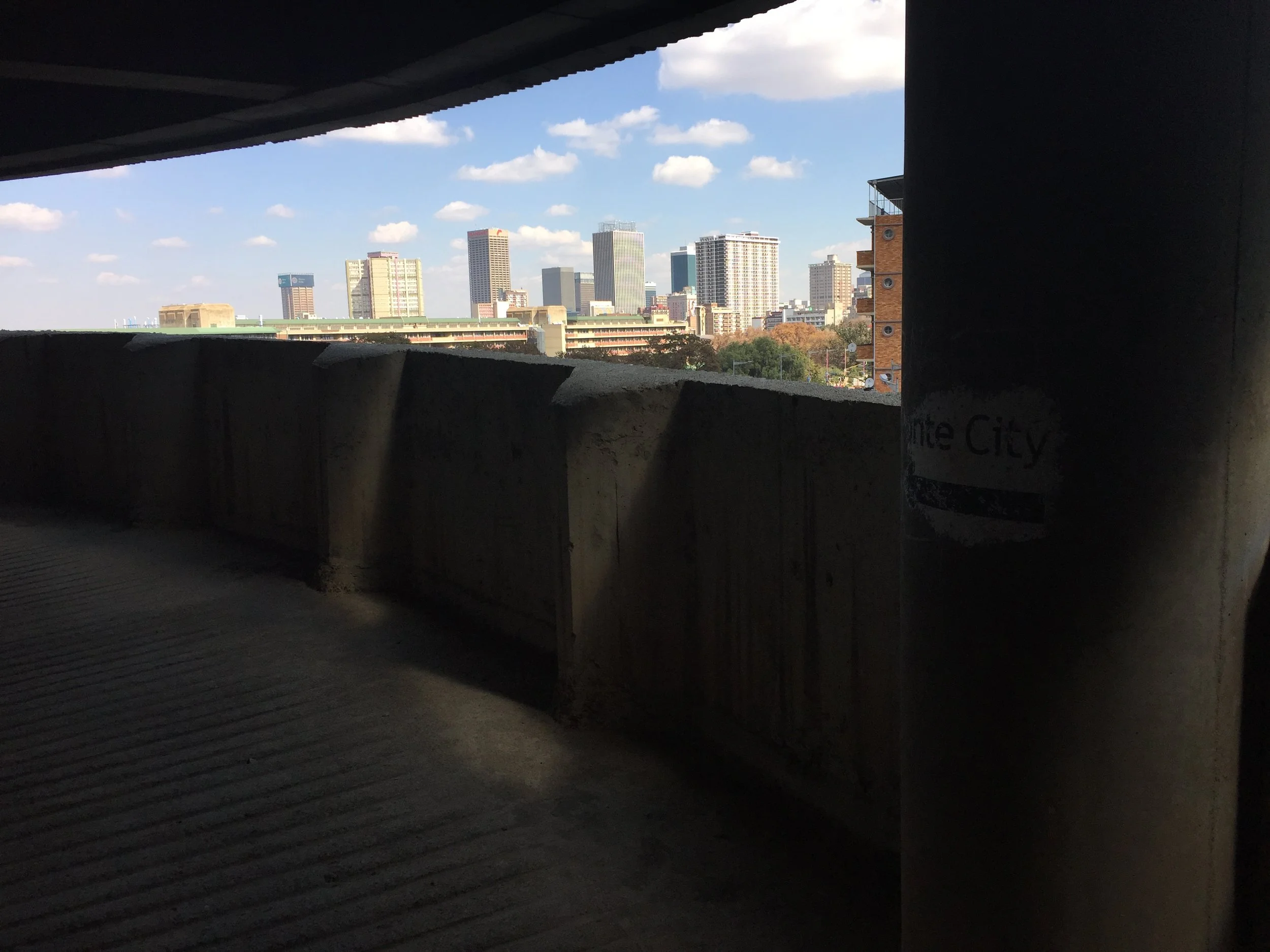 In the garage below Ponte.