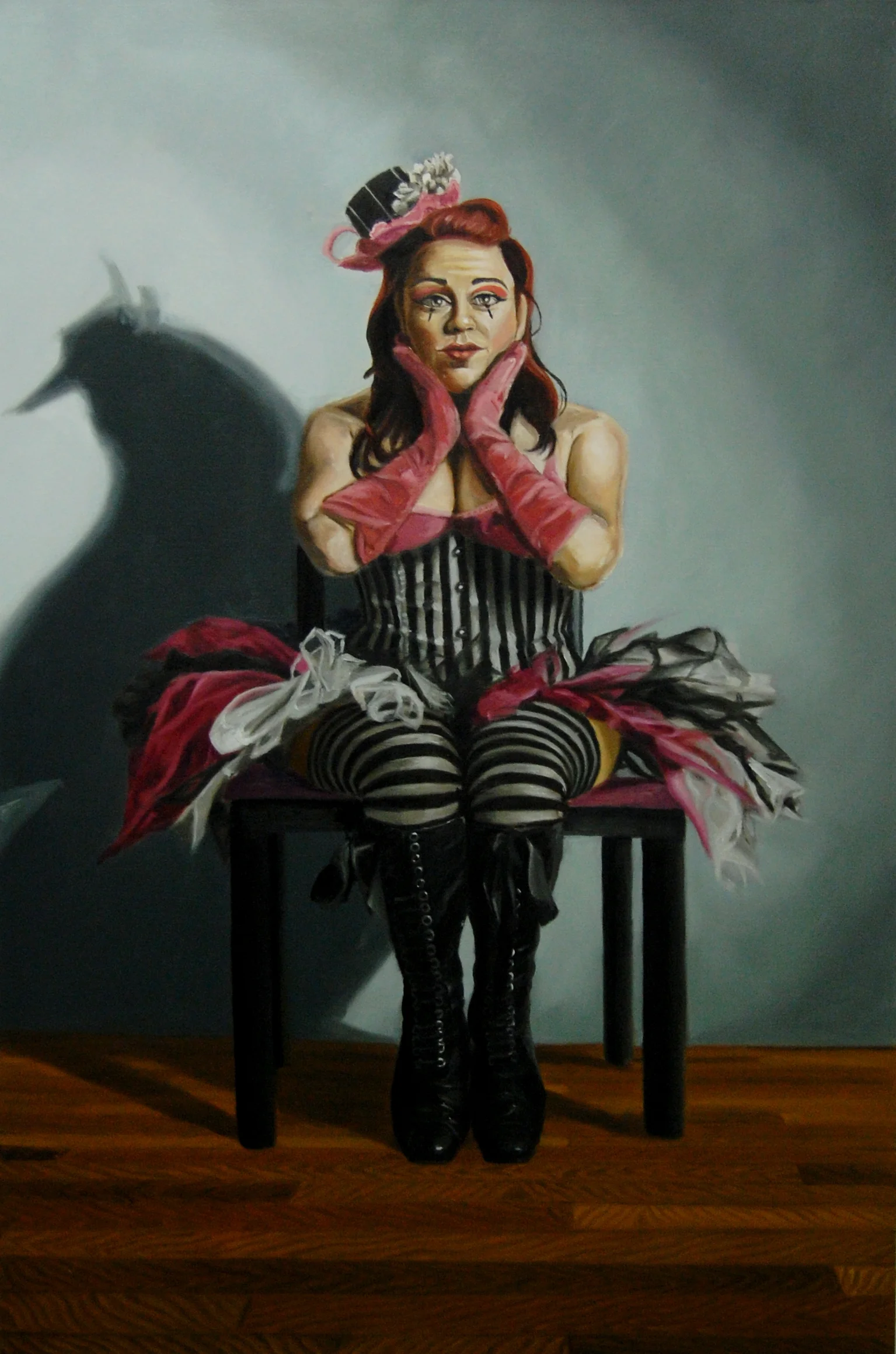  Rosey La Rouge Oil on Canvas 48 x 32 inches 2011 Sold  Purchase Print  