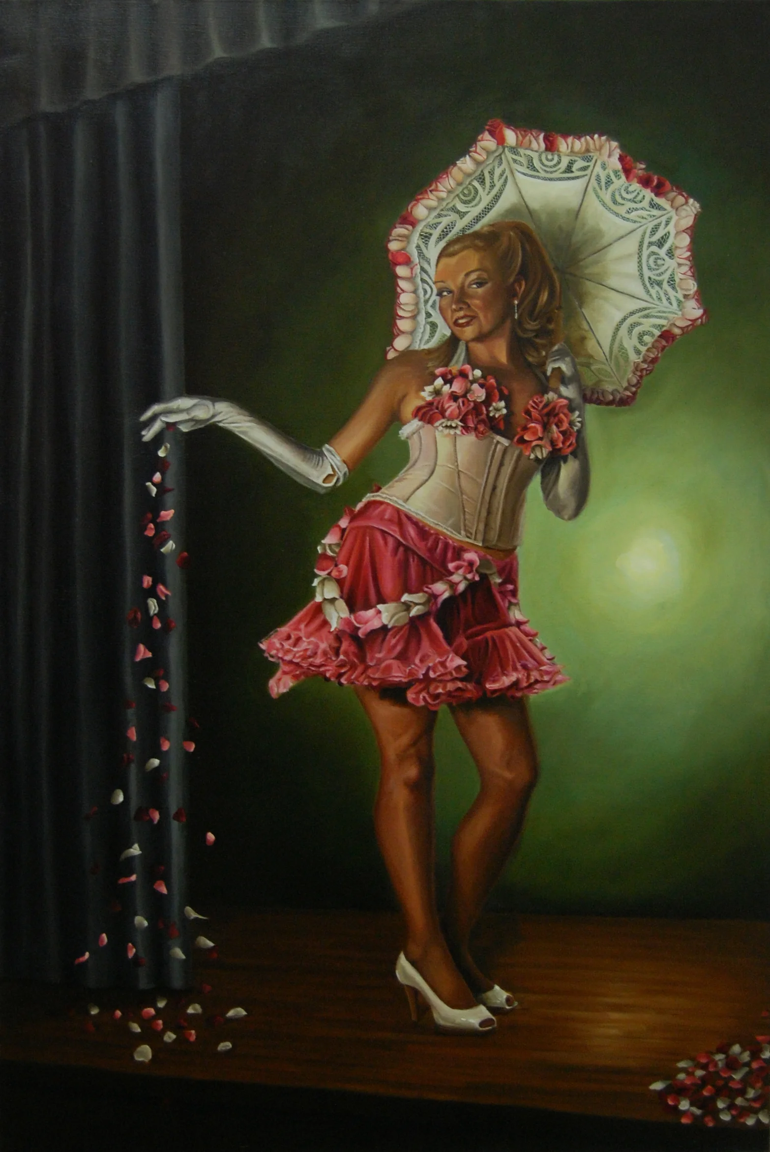  Lil Miss Lixx Oil on Canvas 48 x 34 inches 2011 Sold  Purchase Print  