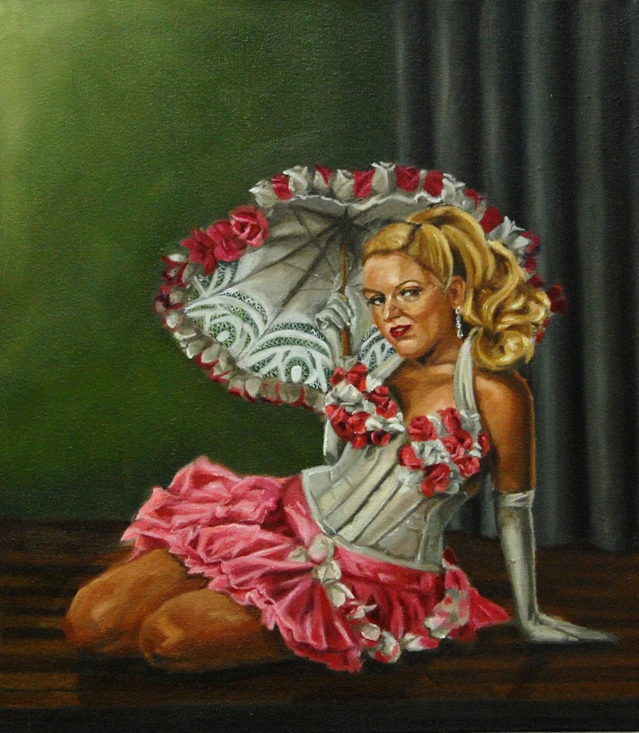  Lil Miss Lixx 2 Oil on Canvas 11 x 14 Inches 2011 Sold 