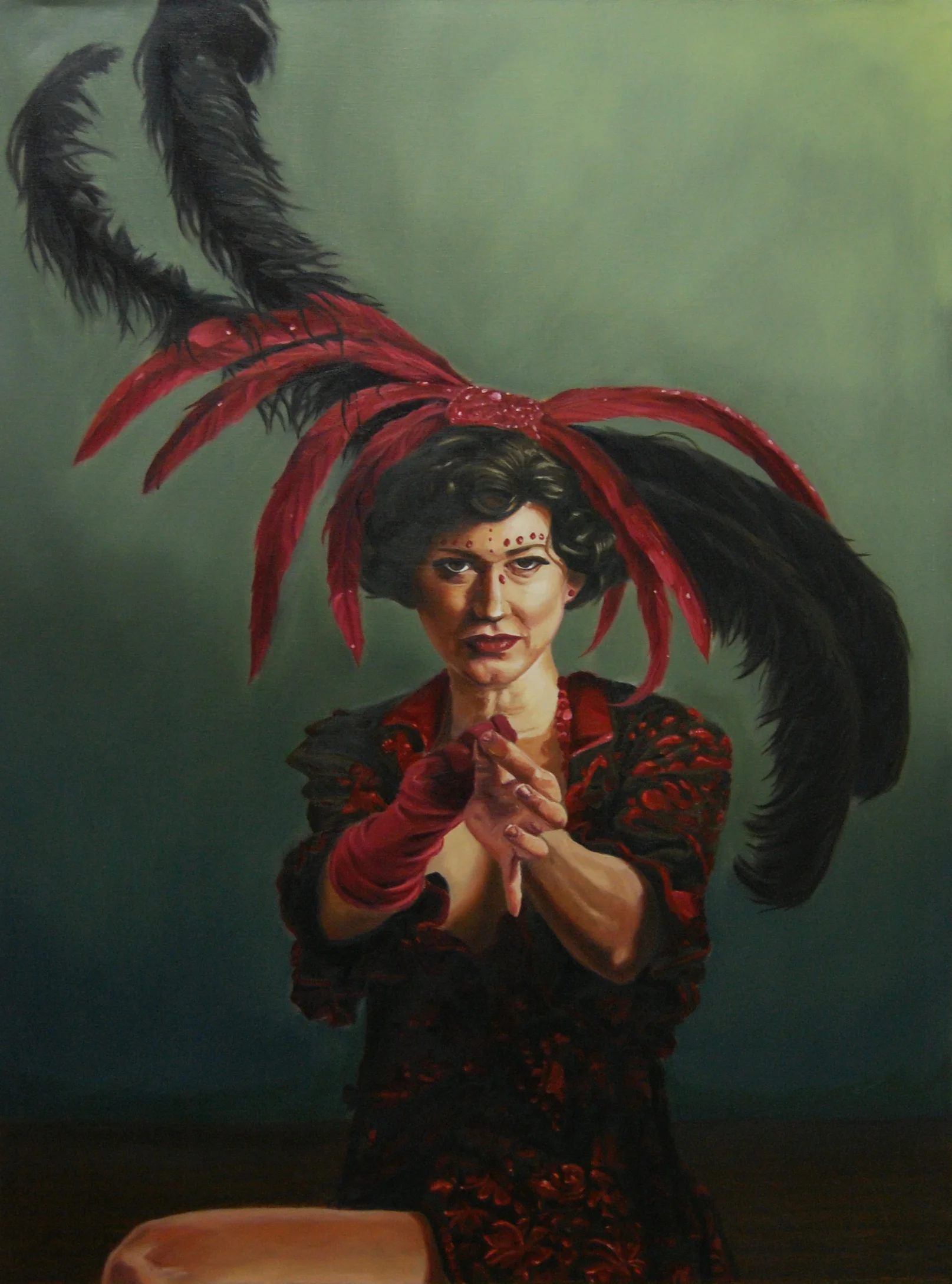  Weirdee Girl Oil on Canvas 48 x 36 inches 2011  Purchase Print  