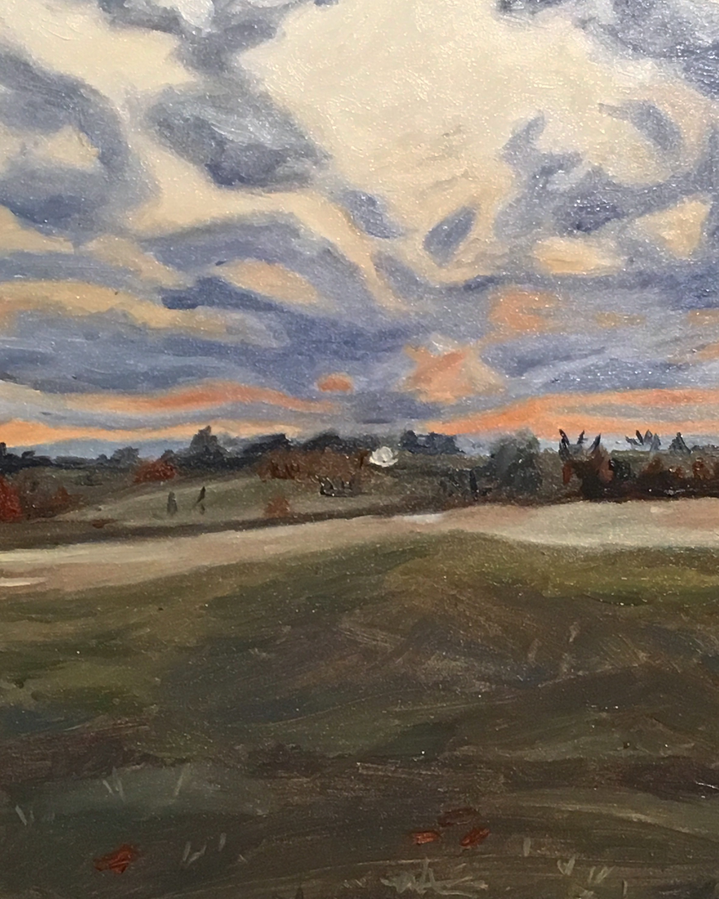  First Sunset 7 x 5 inches Oil on Board 2016 Sold 