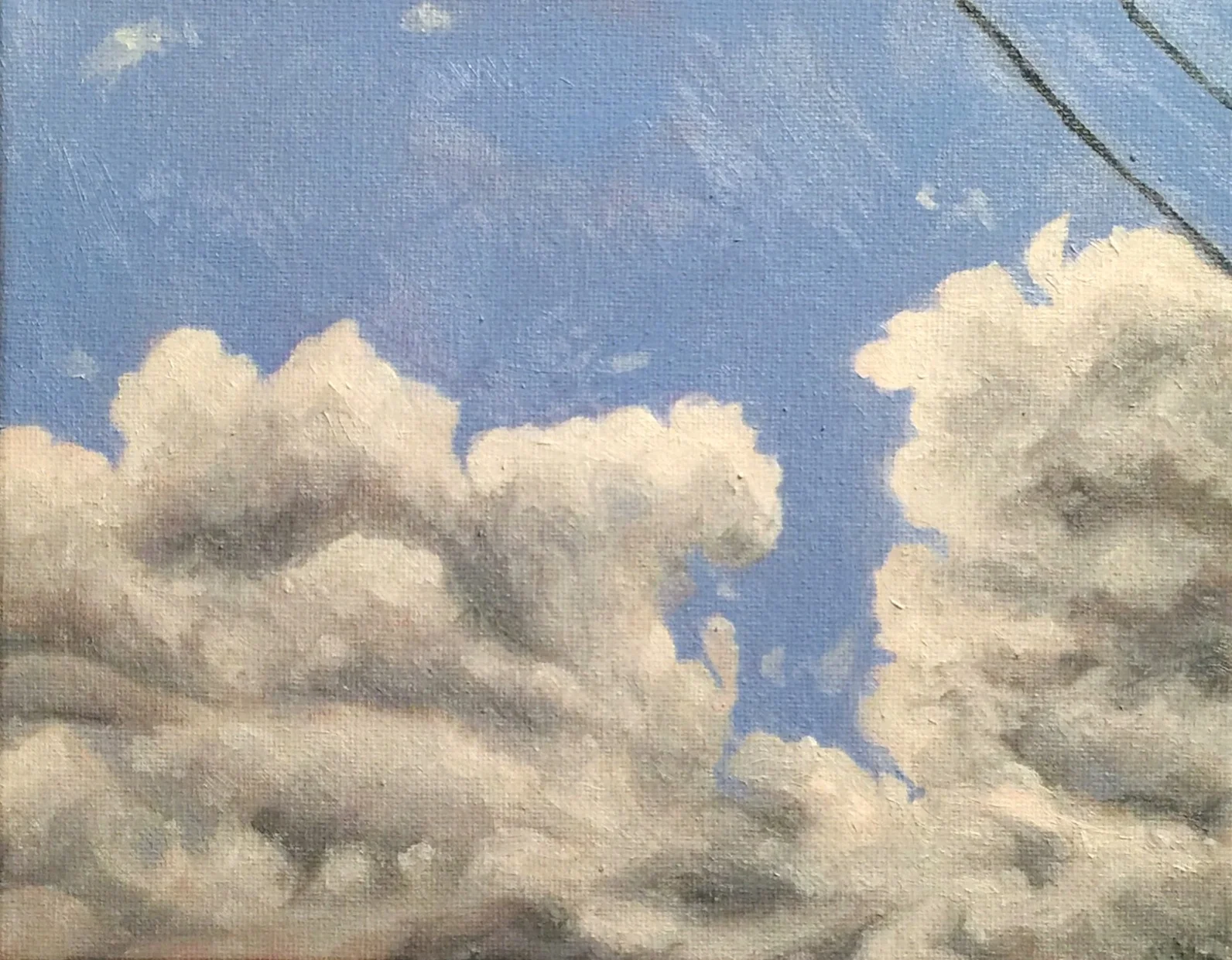  Eloquent Clouds Oil on Canvas 8 x 10 Inches 2019  Available at Bishops Stock Gallery  