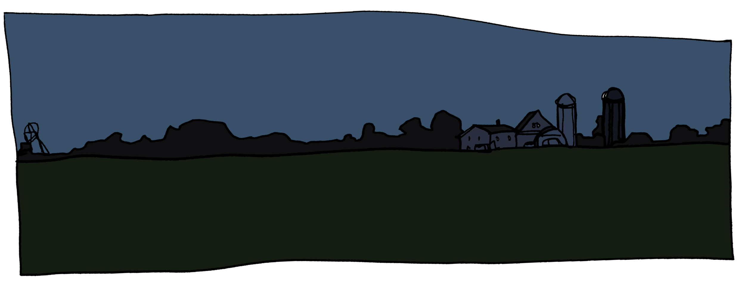 Farm at Night