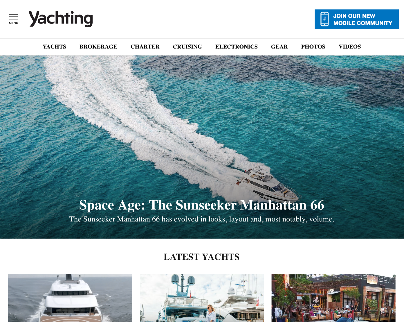 Example of Community button in site header