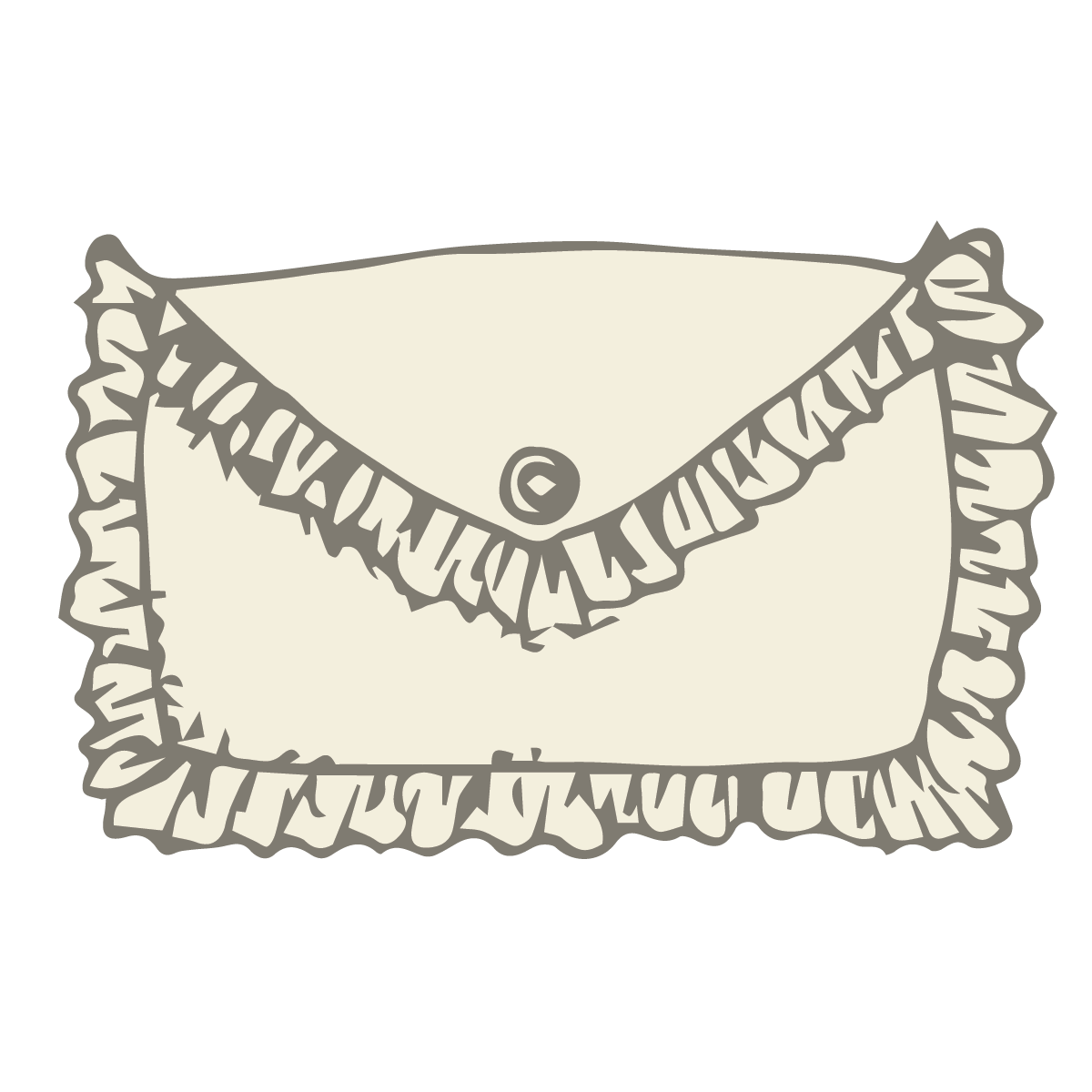 Envelope With Ruffle