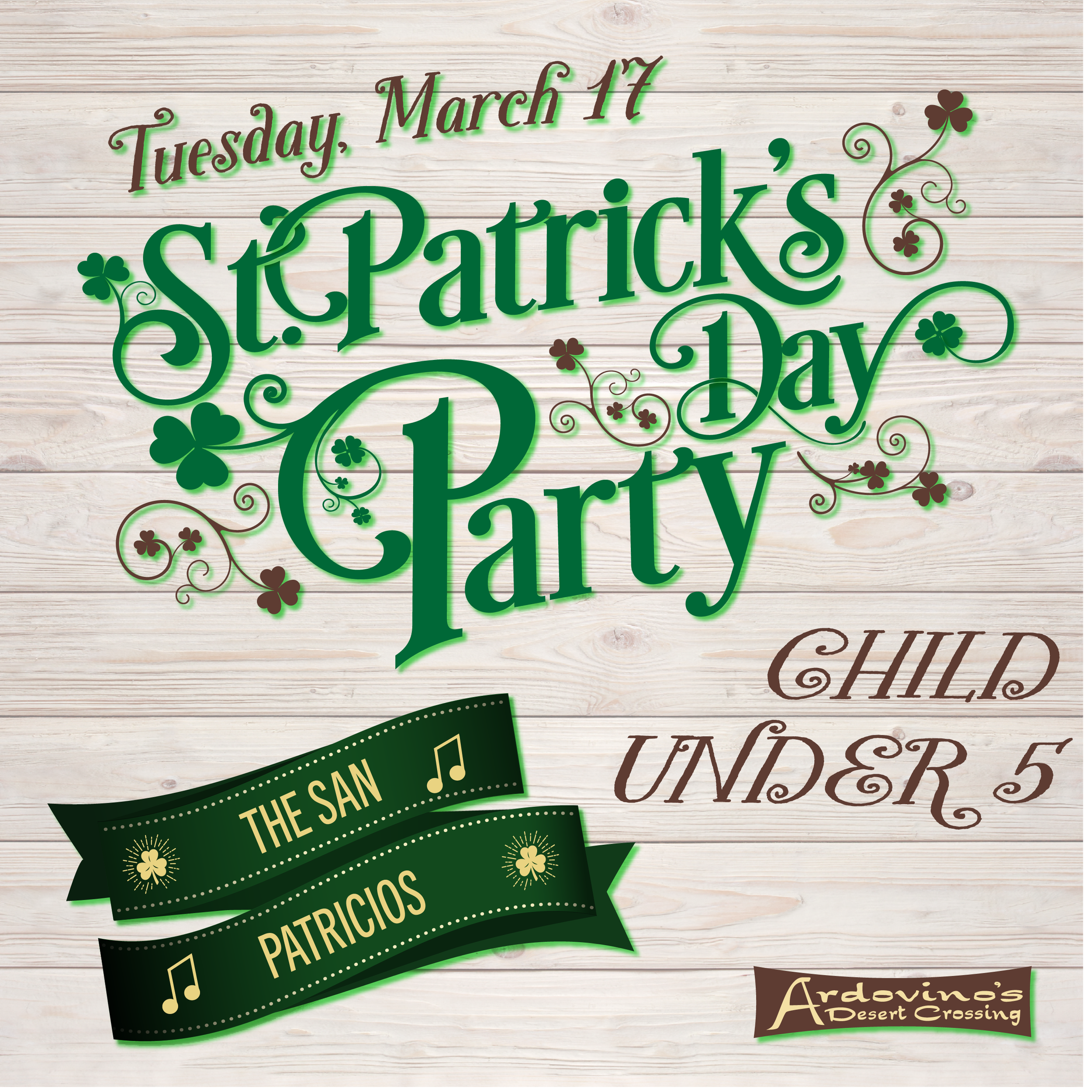 St. Patrick's Day CHILD UNDER 5